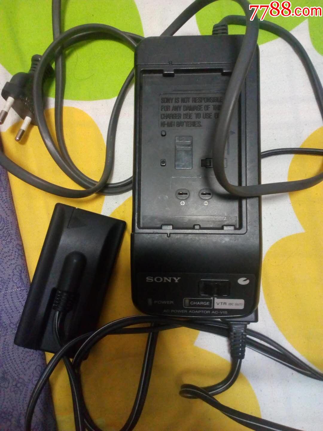 日本原装索尼sonyac-v15型摄像机充电器电源适配器