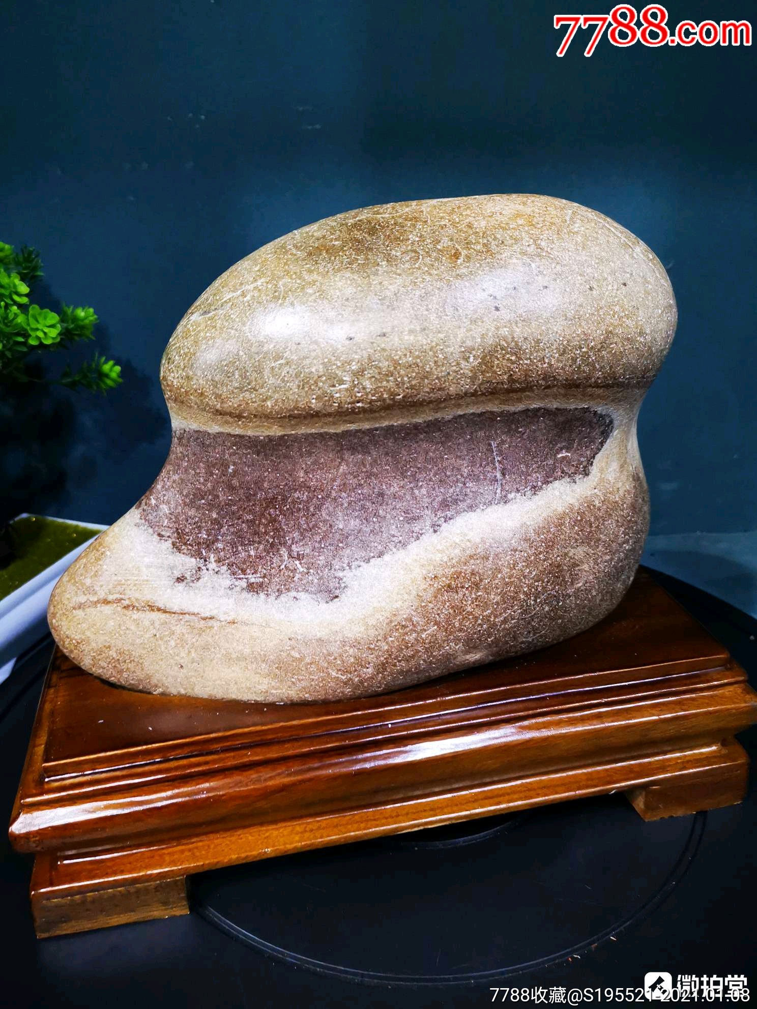 天然原石三江石摆件脚踏实地