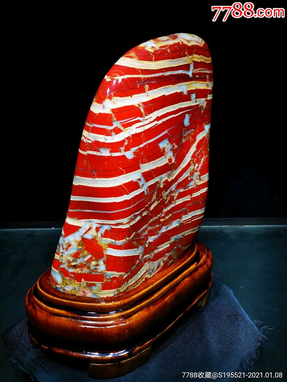 南非红碧玉摆件步步高升