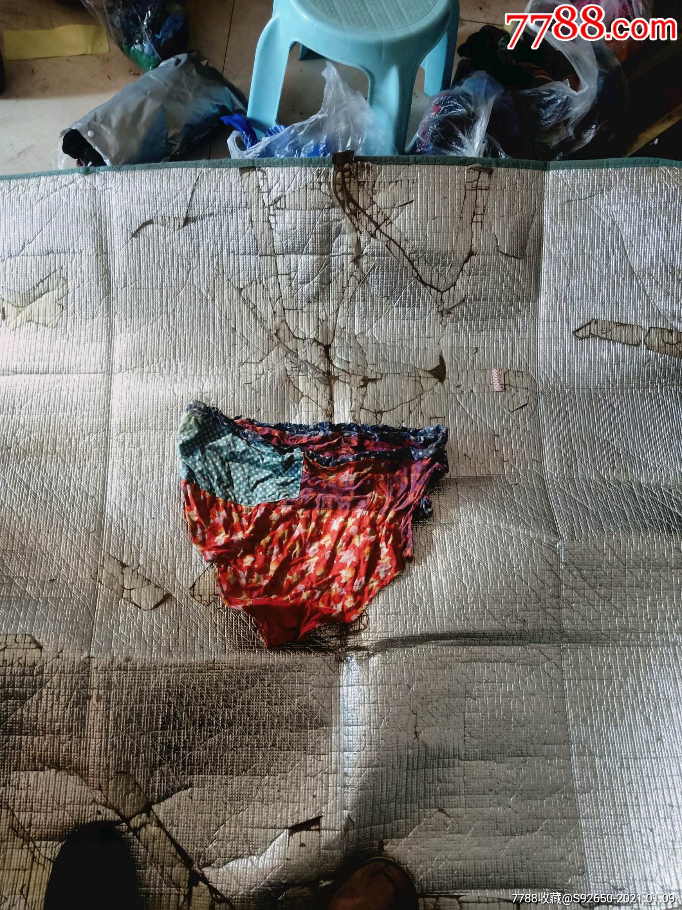 怀旧老补丁裤头运动裤衩2个