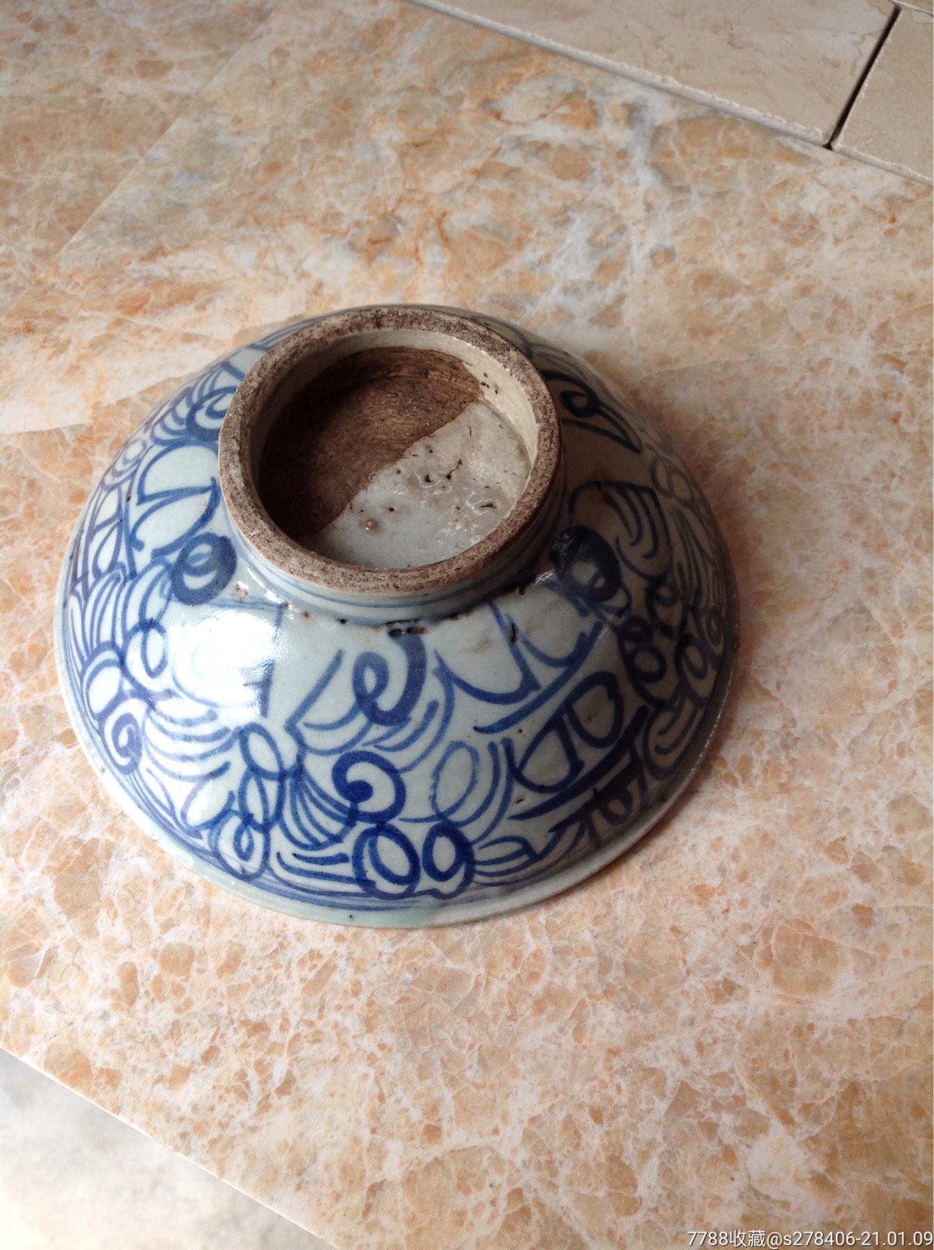 清代民窑青花瓷碗图片