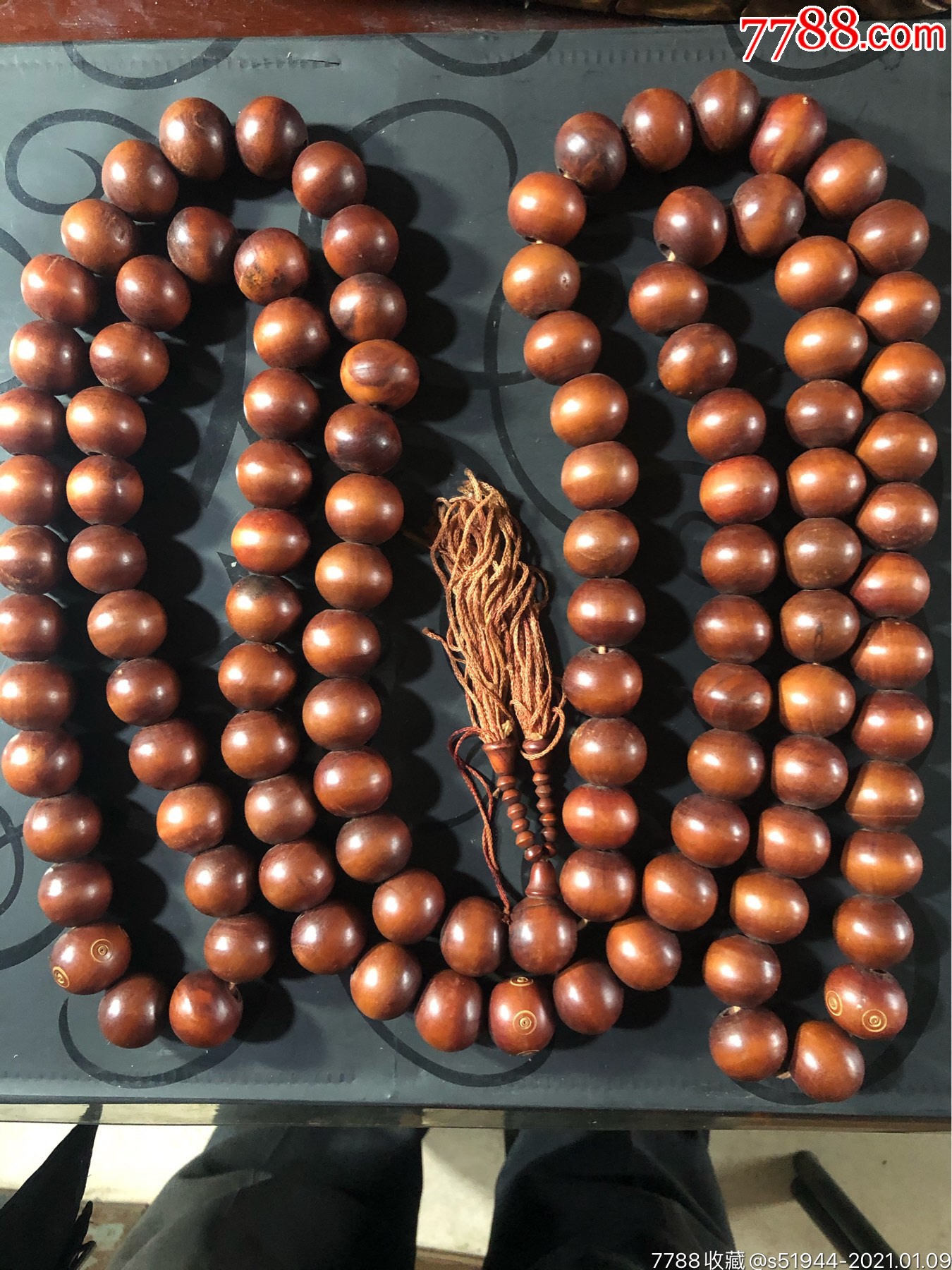 特大黄杨木佛珠串