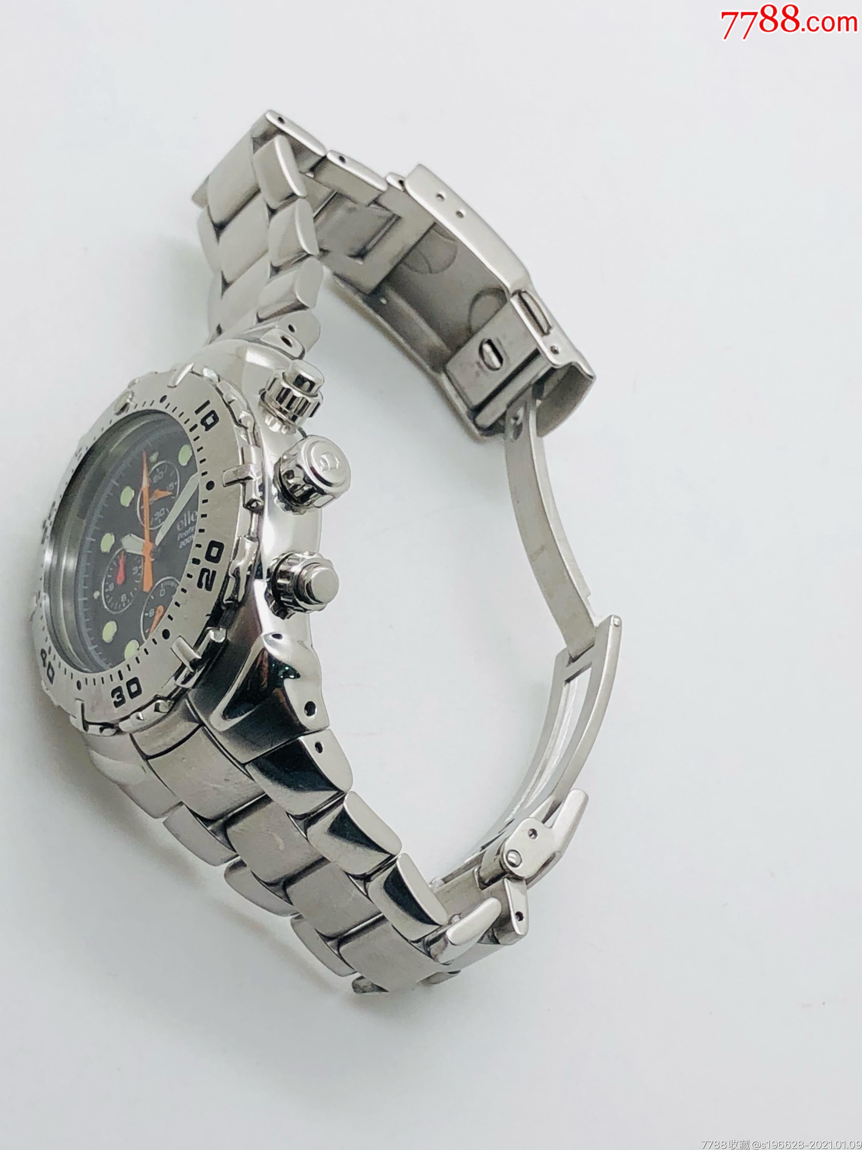 艾力士石英计时码男表(旋转活动外圈)-手表/腕表-7788收藏