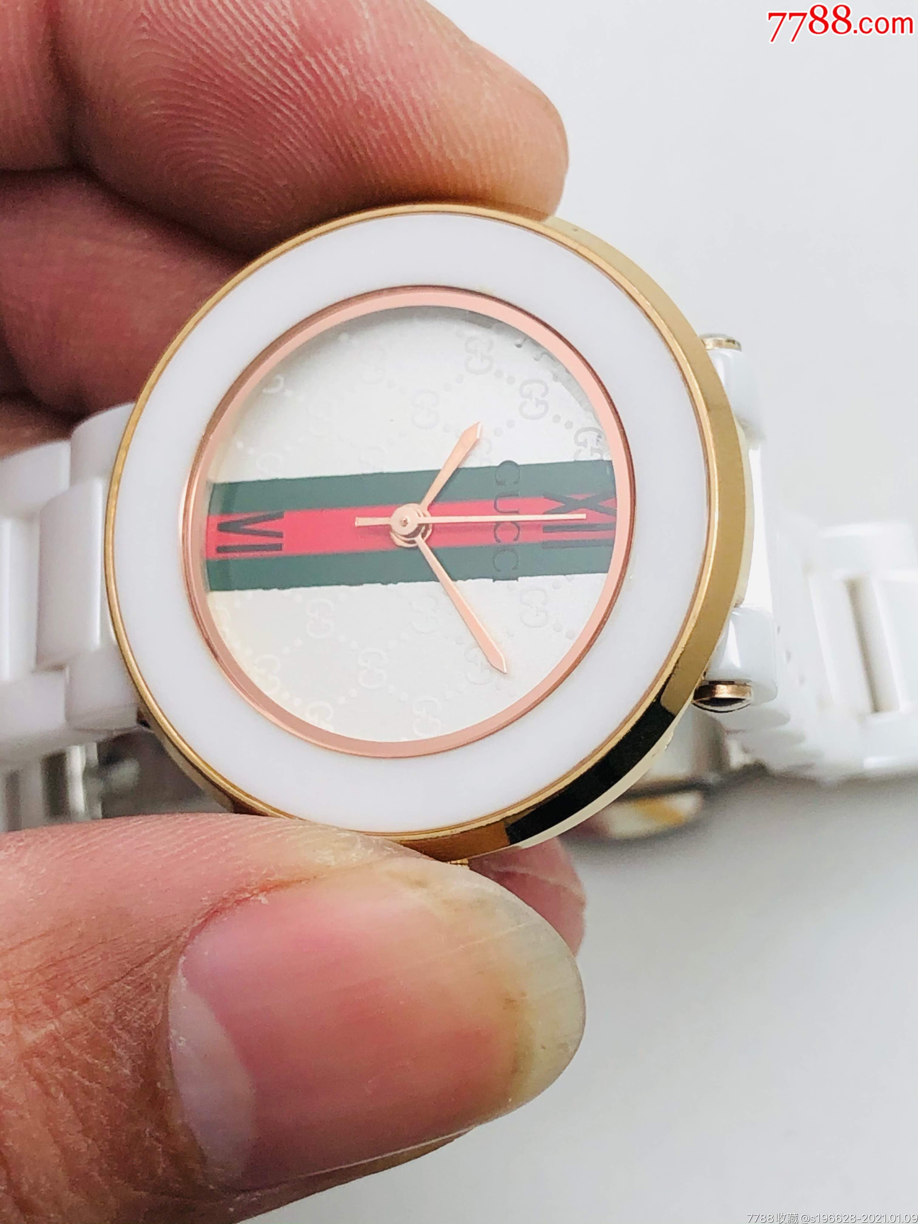 古驰石英女表(原装陶瓷表带)_手表/腕表_第2张_7788钟表收藏