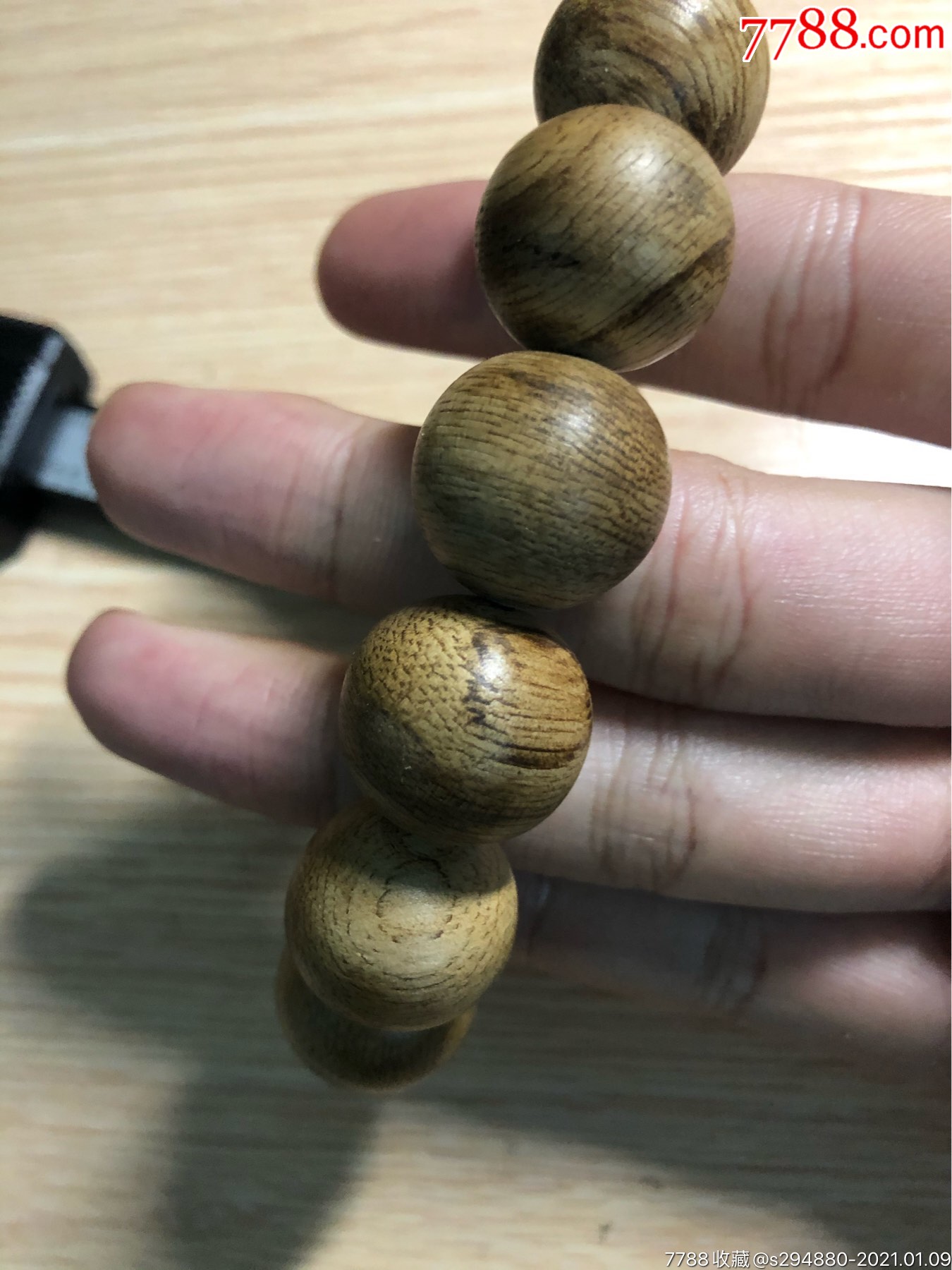 精选特惠高油马拉ok沉香文玩手串18mm106g油线精美香味纯正