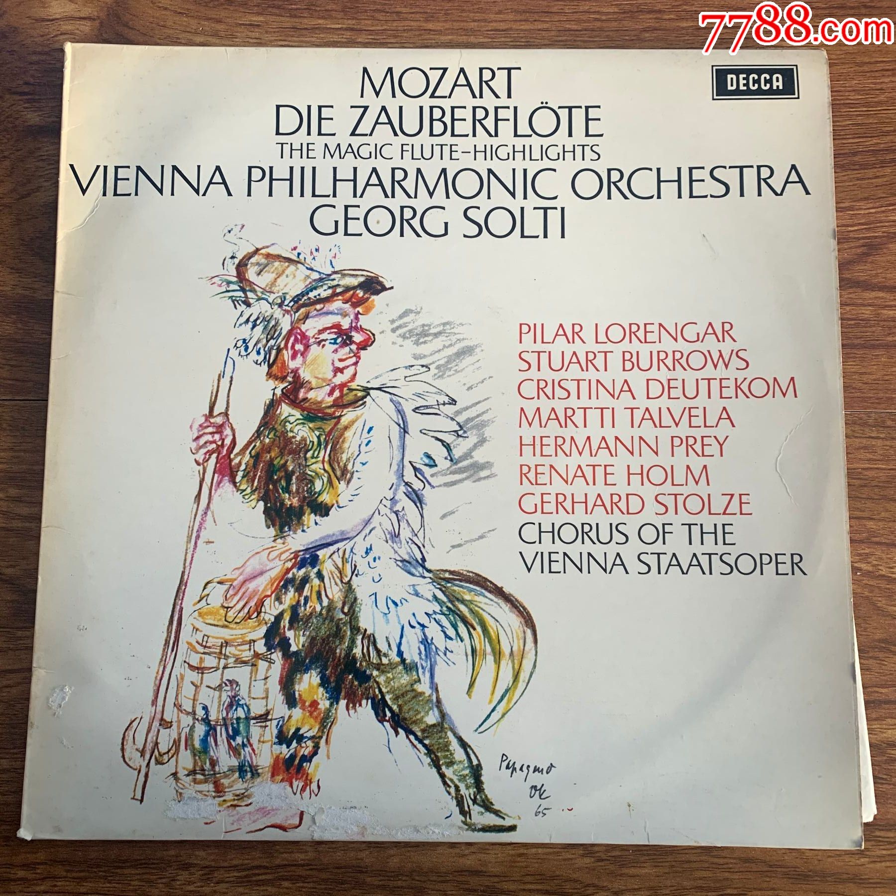 莫扎特魔笛索尔蒂普雷a97十二寸