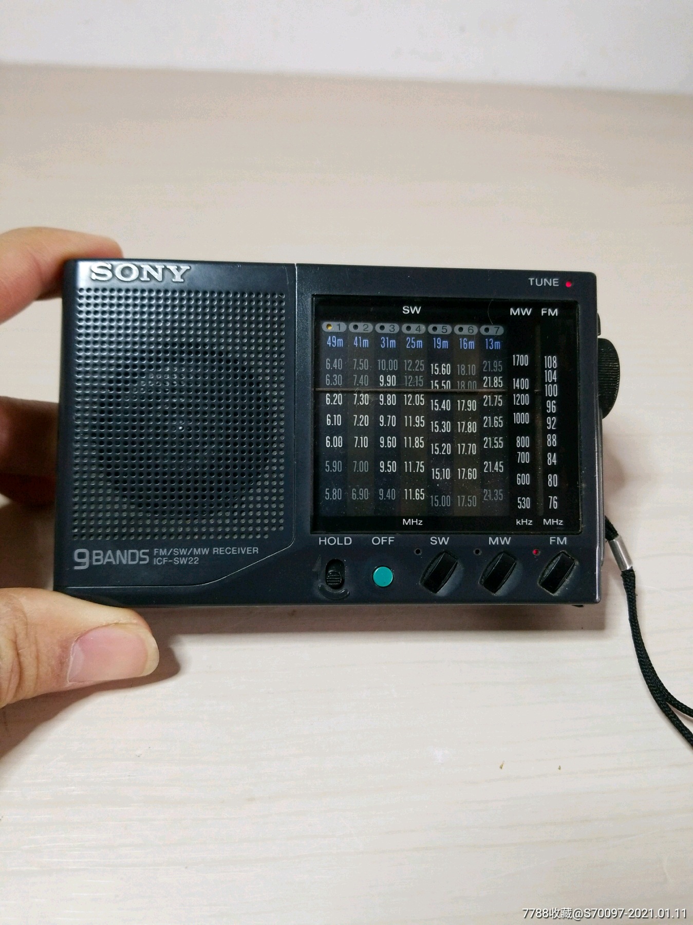 sony日本索尼微型袖珍收音机sw22,随身听,非电子管(关联爱华夏普松下