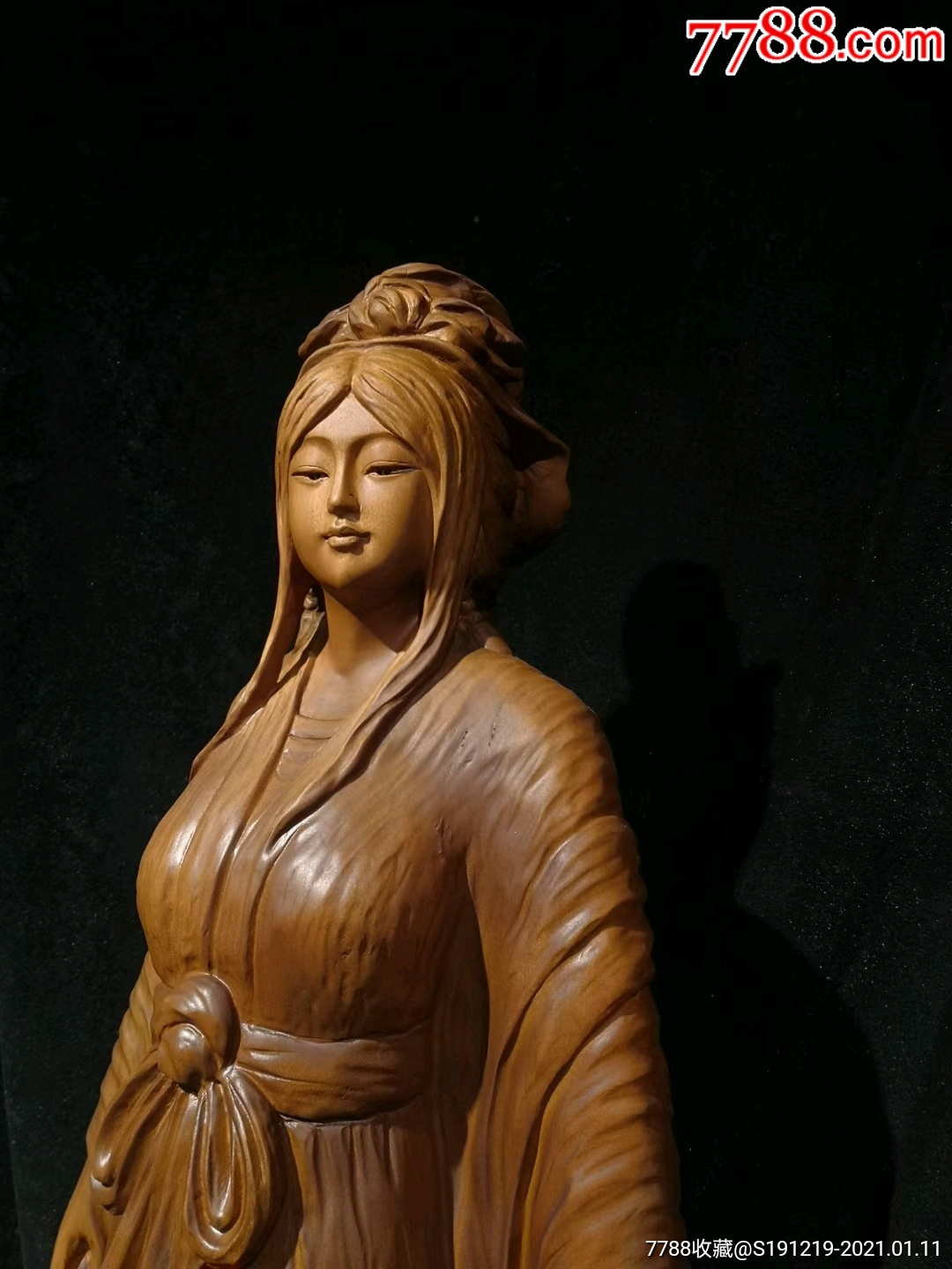 非洲楠木根雕摆件古代四大美女一套