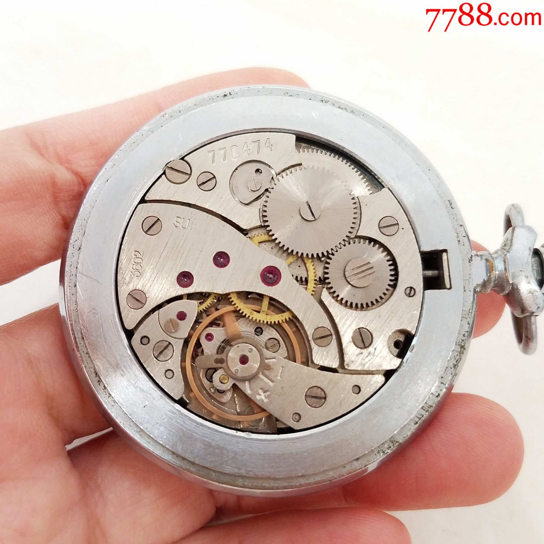 苏联sekonda机械怀表【3602机芯】【复古罗马刻度】【能走时,能手动上