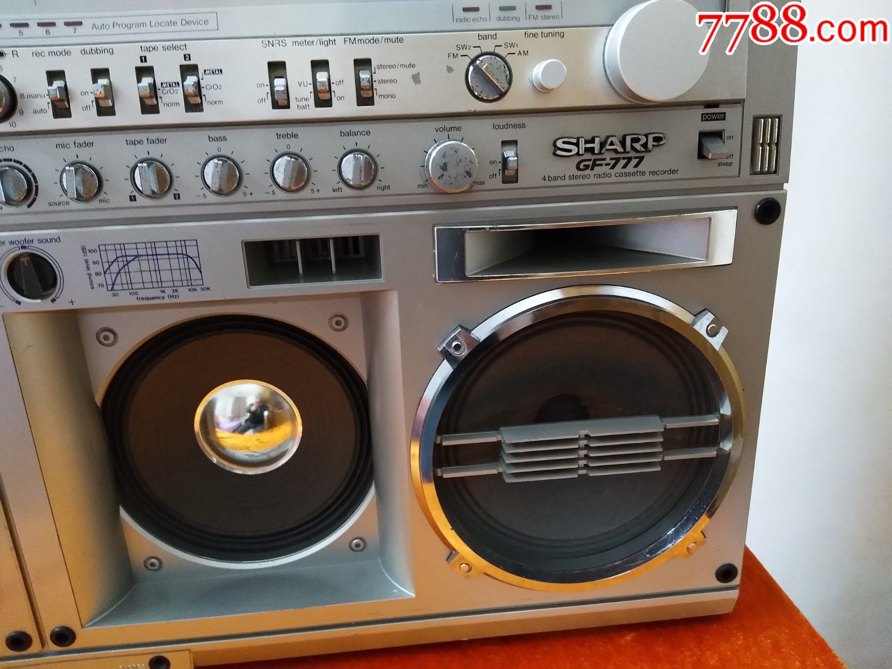 日本原装进口夏普gf-777收录机(功能完好,大磁钢喇叭,声效特棒,值得