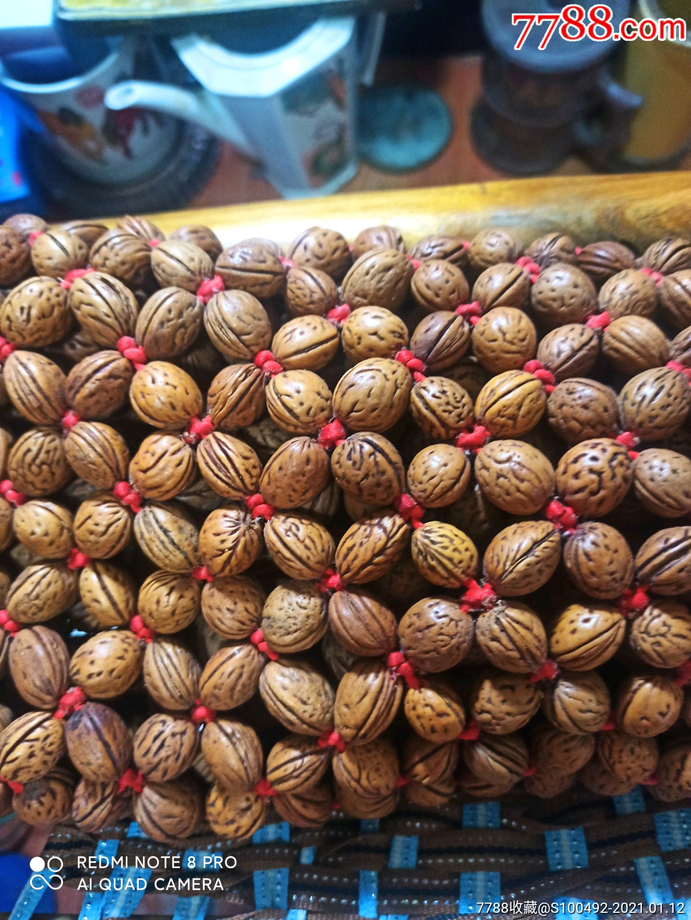 桃核串的枕头-杏核/桃核雕-7788文玩