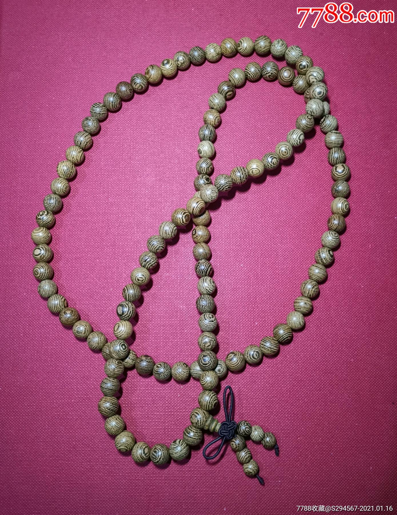 鸡翅木佛珠手串108颗