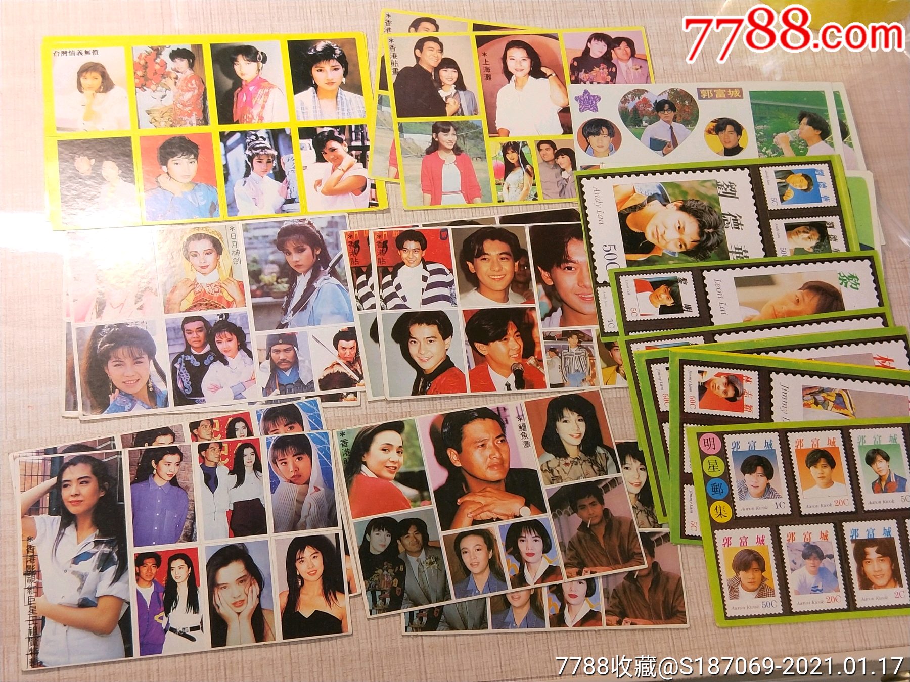 怀旧老贴画九十年代电影影视剧明星歌星人物美女贴画