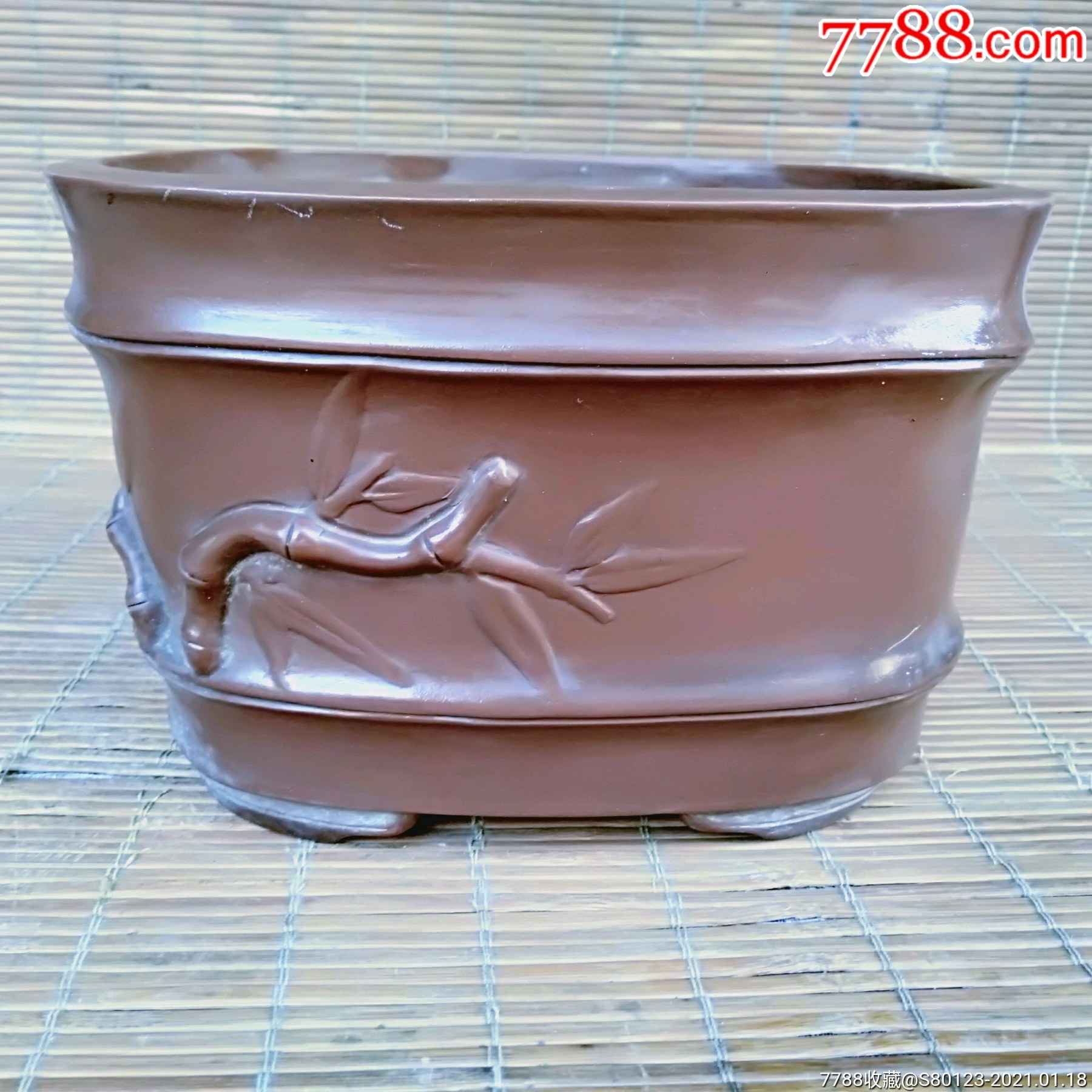 紫砂花盆￥507品99老刻画六方紫砂花盆￥1107品99老蟋蟀盖罐