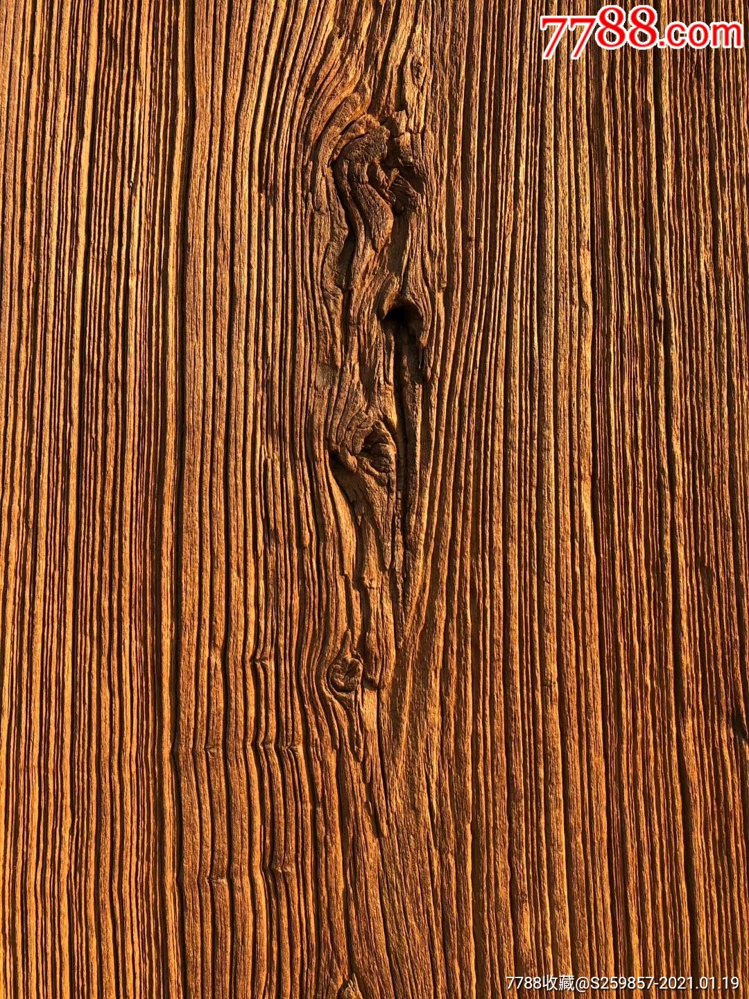 榆木大门一对,自然风化,纹理清晰,全品包老