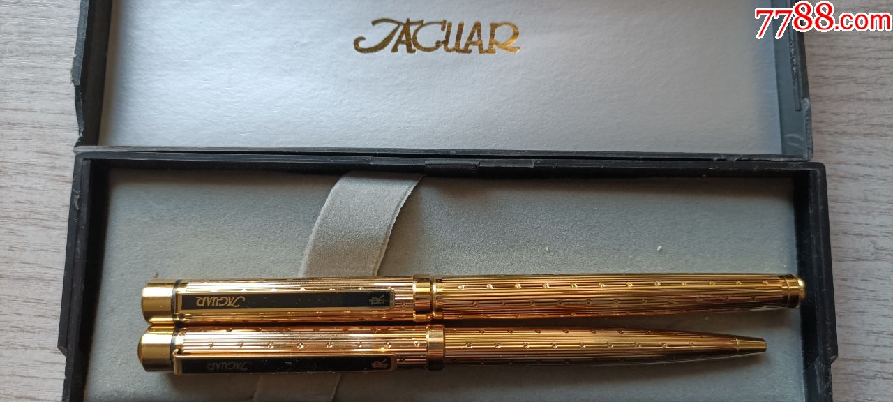 德国jaguar(捷豹)镀金钢笔,圆珠笔各一支(全新未使用)