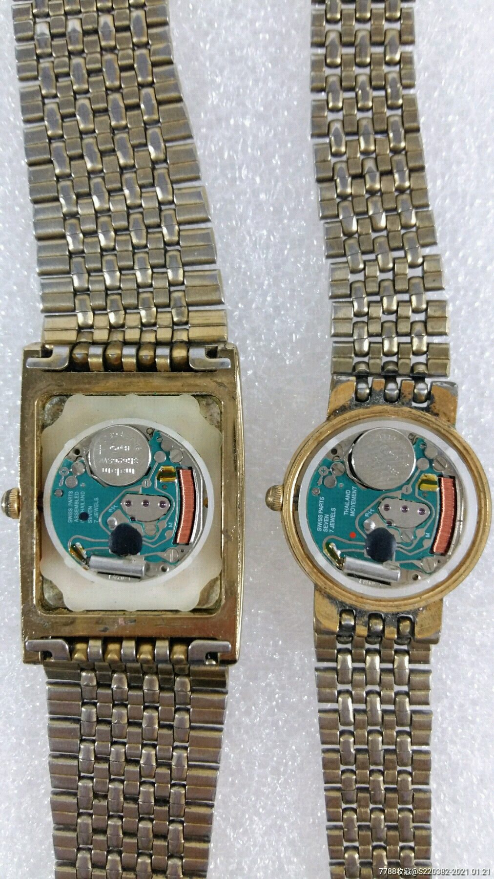 瑞士v8机芯的天王手表一对