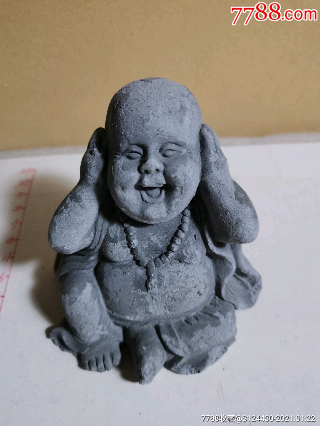 早期泥制/大肚弥勒佛/少见