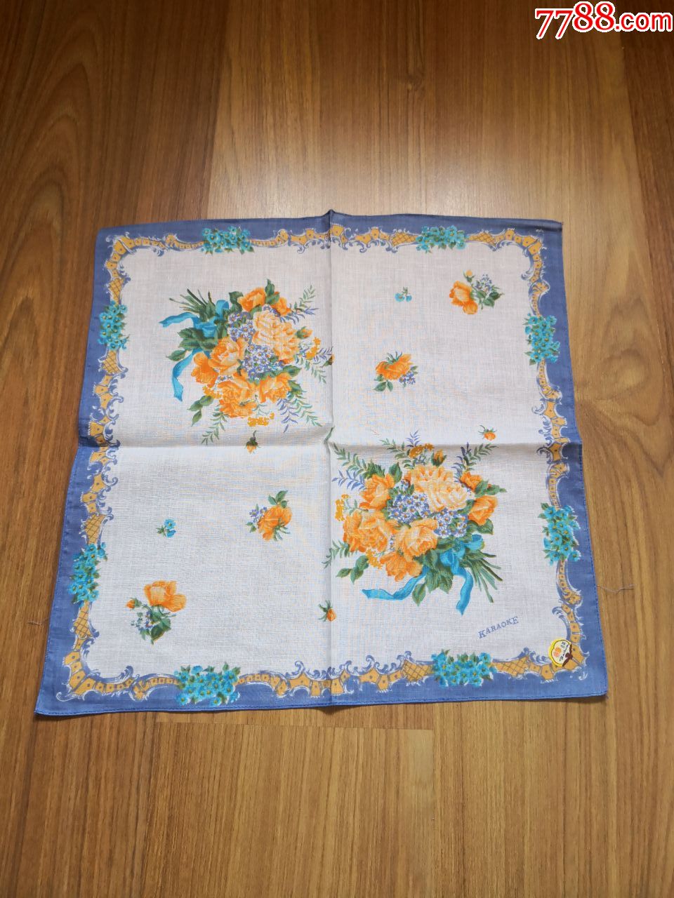 全新老式花卉手帕
