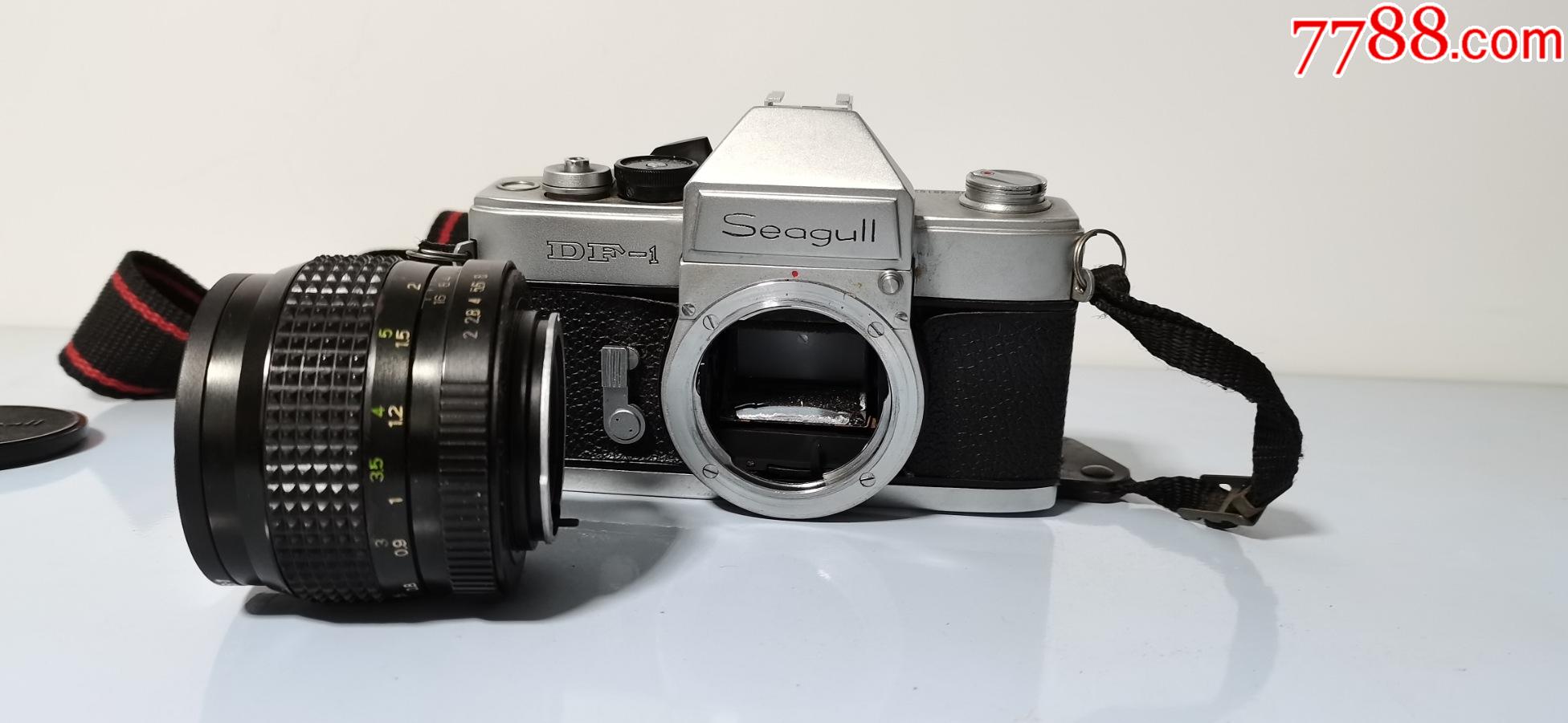 上海照相机厂海鸥df-1,快门好,原装牛皮套