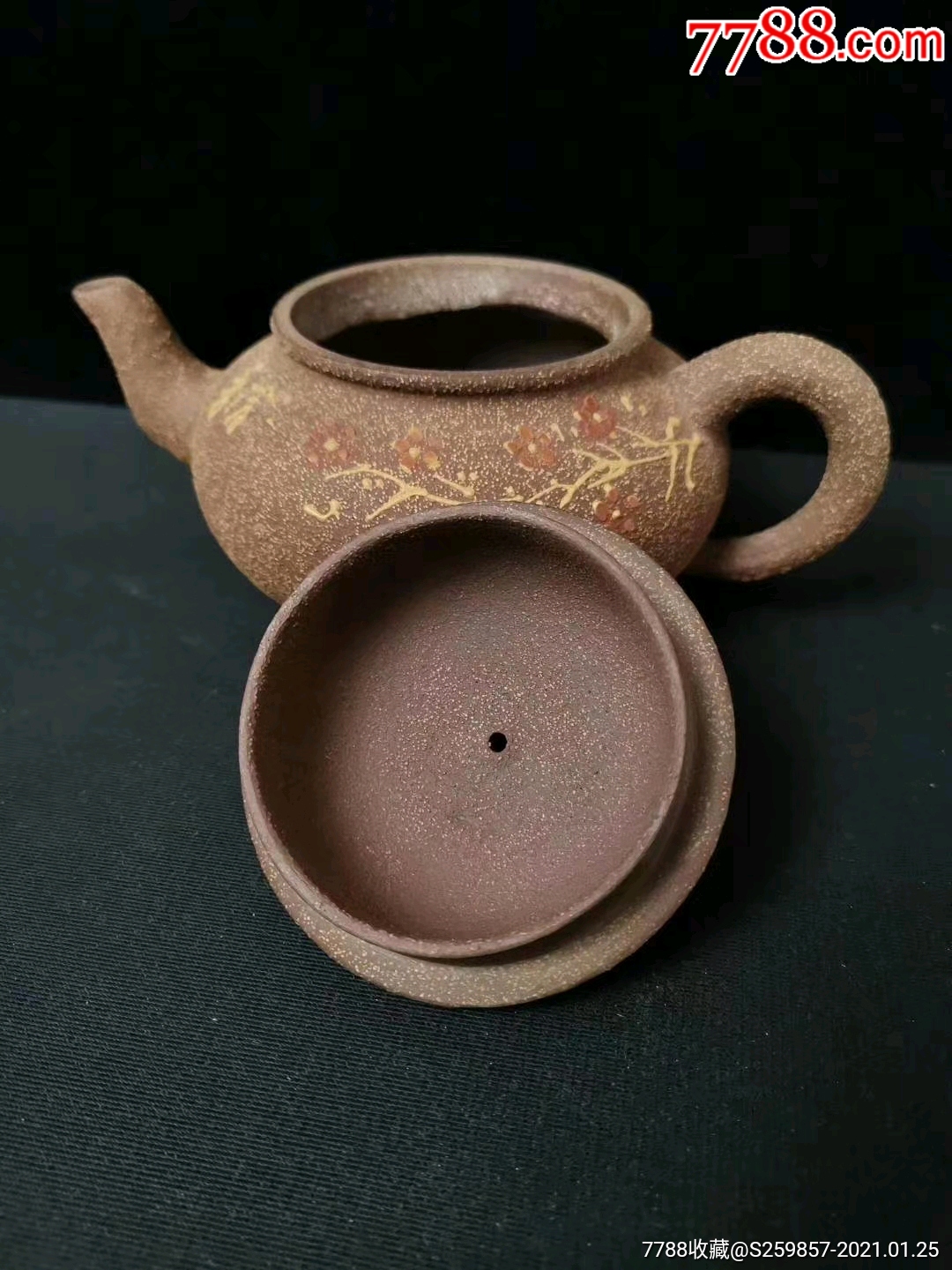 陈鸣远制壶铁砂复烧工艺,器型精美,品相完好-紫砂壶-7788旧货商城