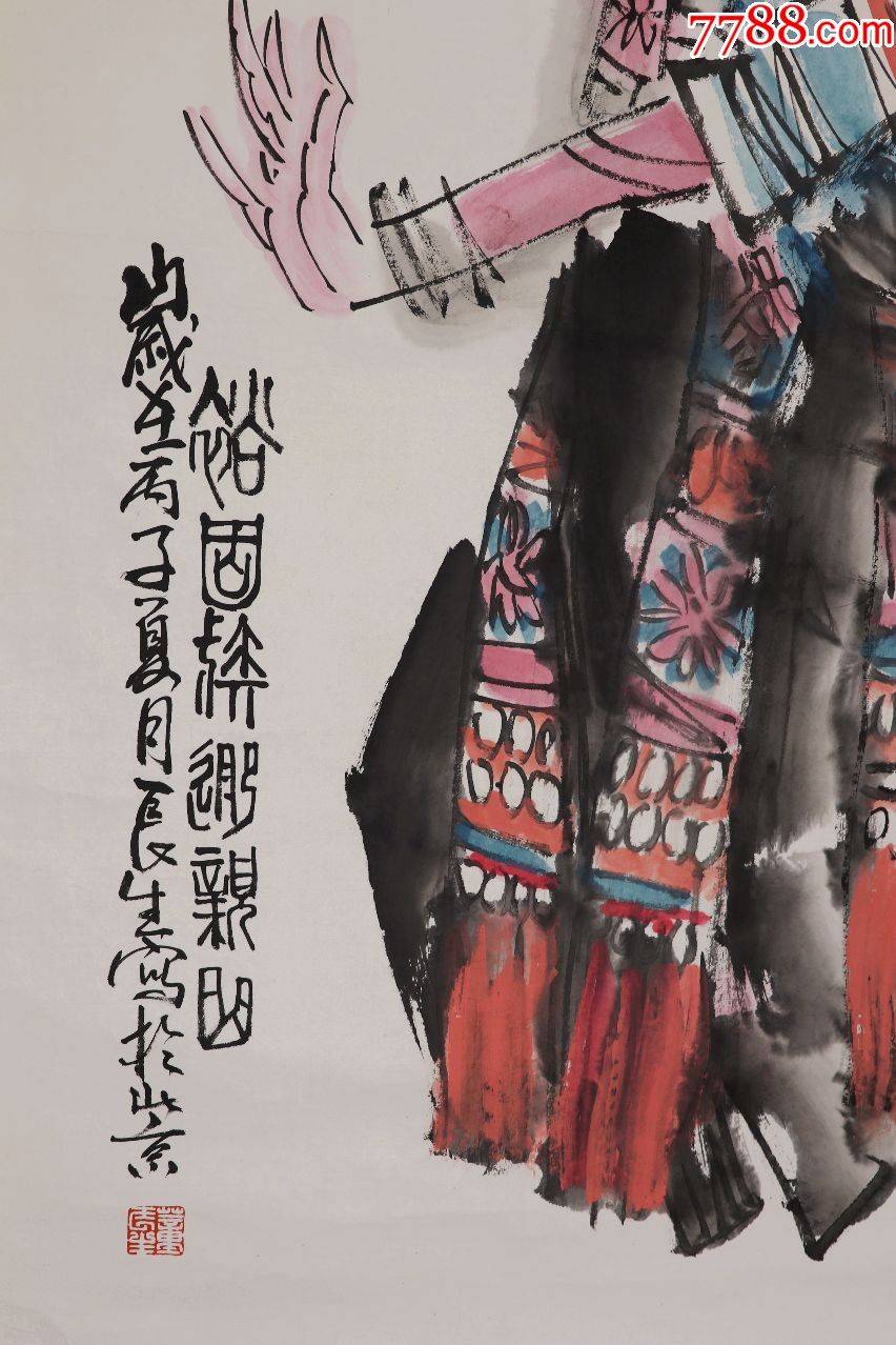 董辰生,河北著名的军旅艺术家,中国美协理事,人物_人物国画原作_第7张