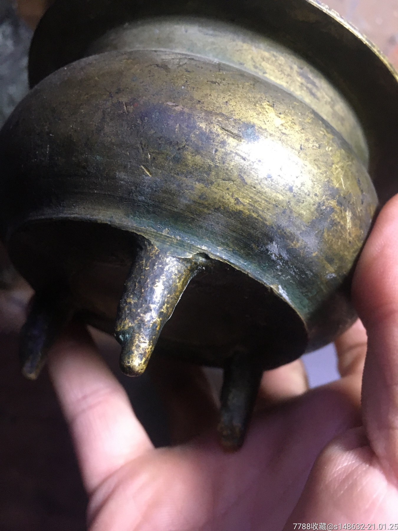 厚重一斤多老铜香炉_铜杂件_图片鉴赏_收藏价格_7788铜器收藏