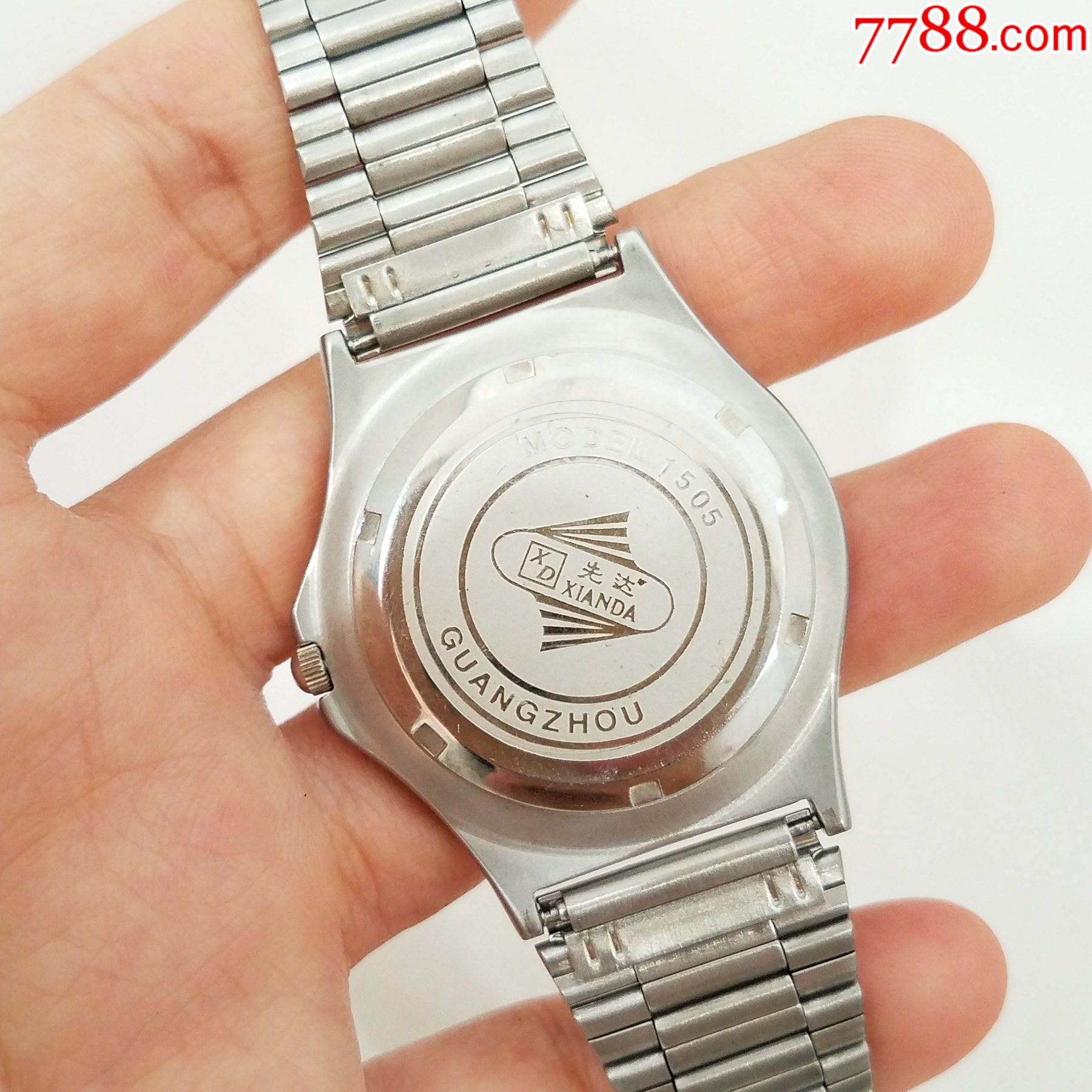 先达xianda电子男表【复古罗马刻度】【走时正常,日历好使】-手表