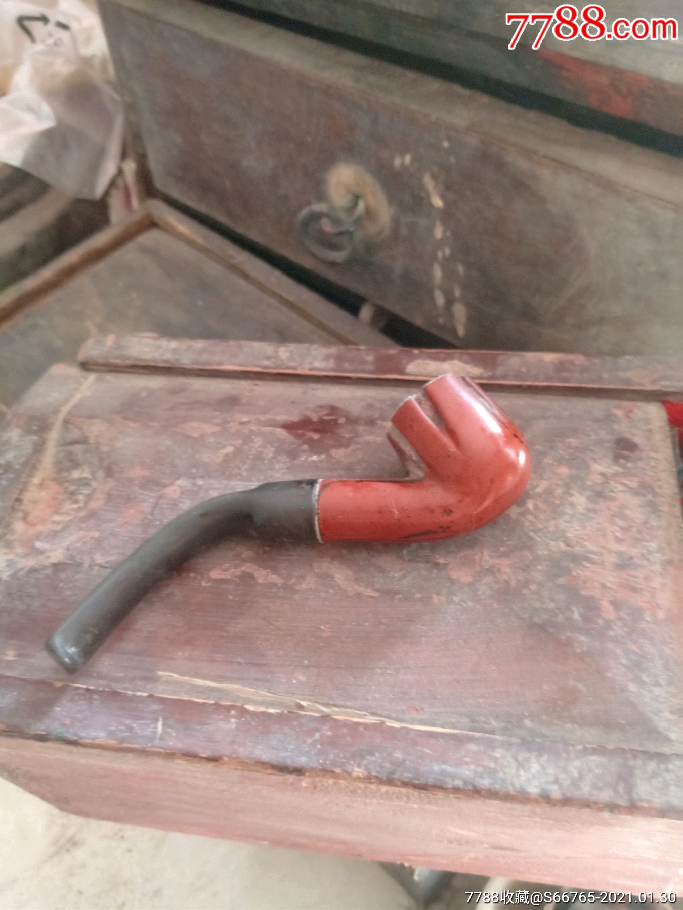 怀旧民国老红石楠烟斗