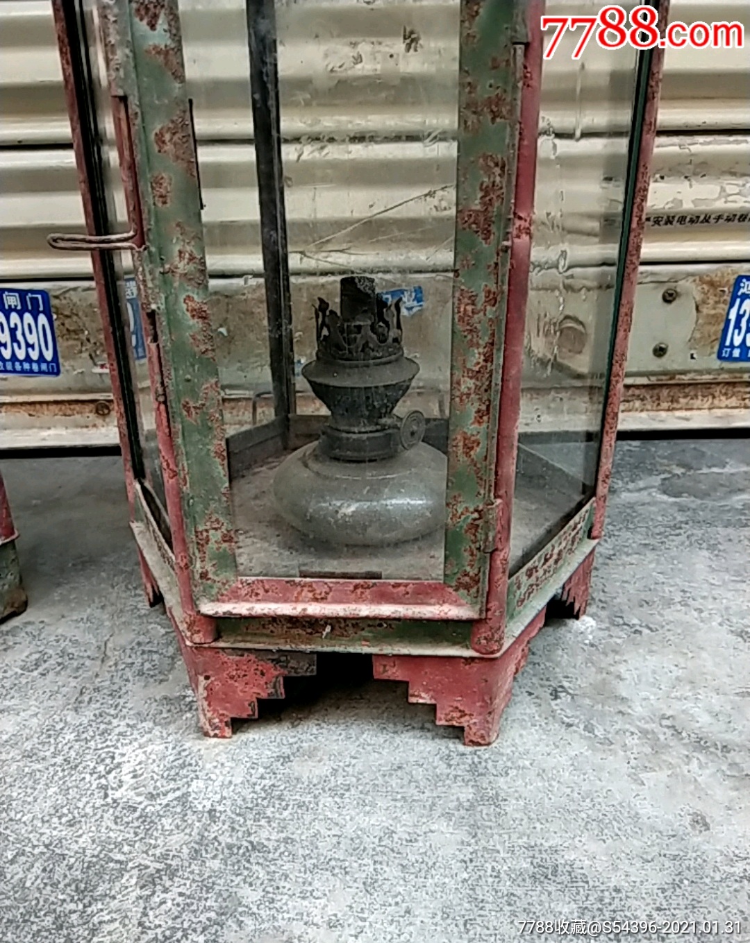 民国老工艺造作六角灯笼1对