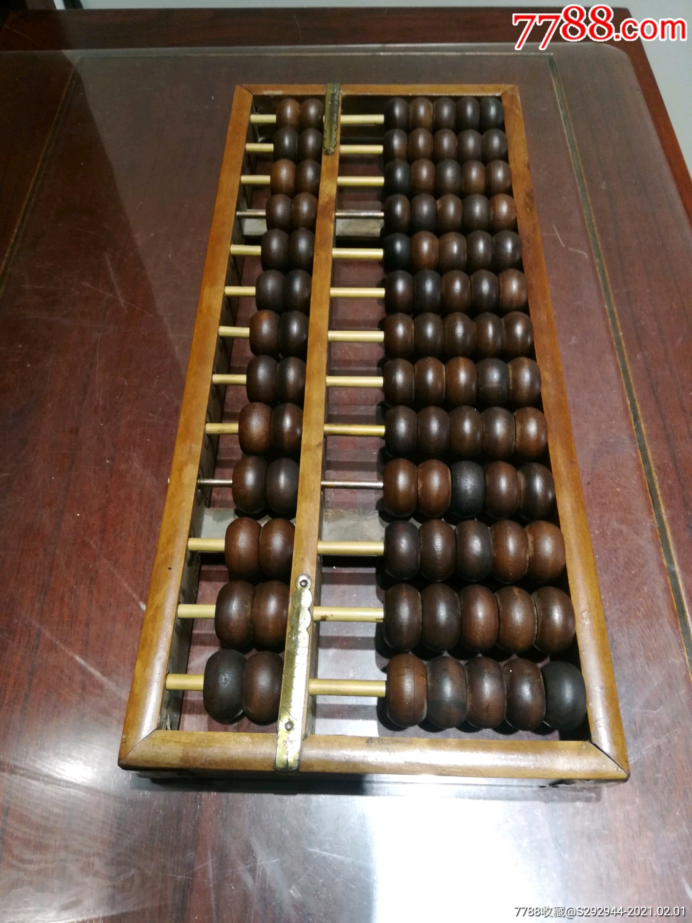 13档实木老算盘_算盘_淡古论今古韵风【7788收藏__收藏热线】