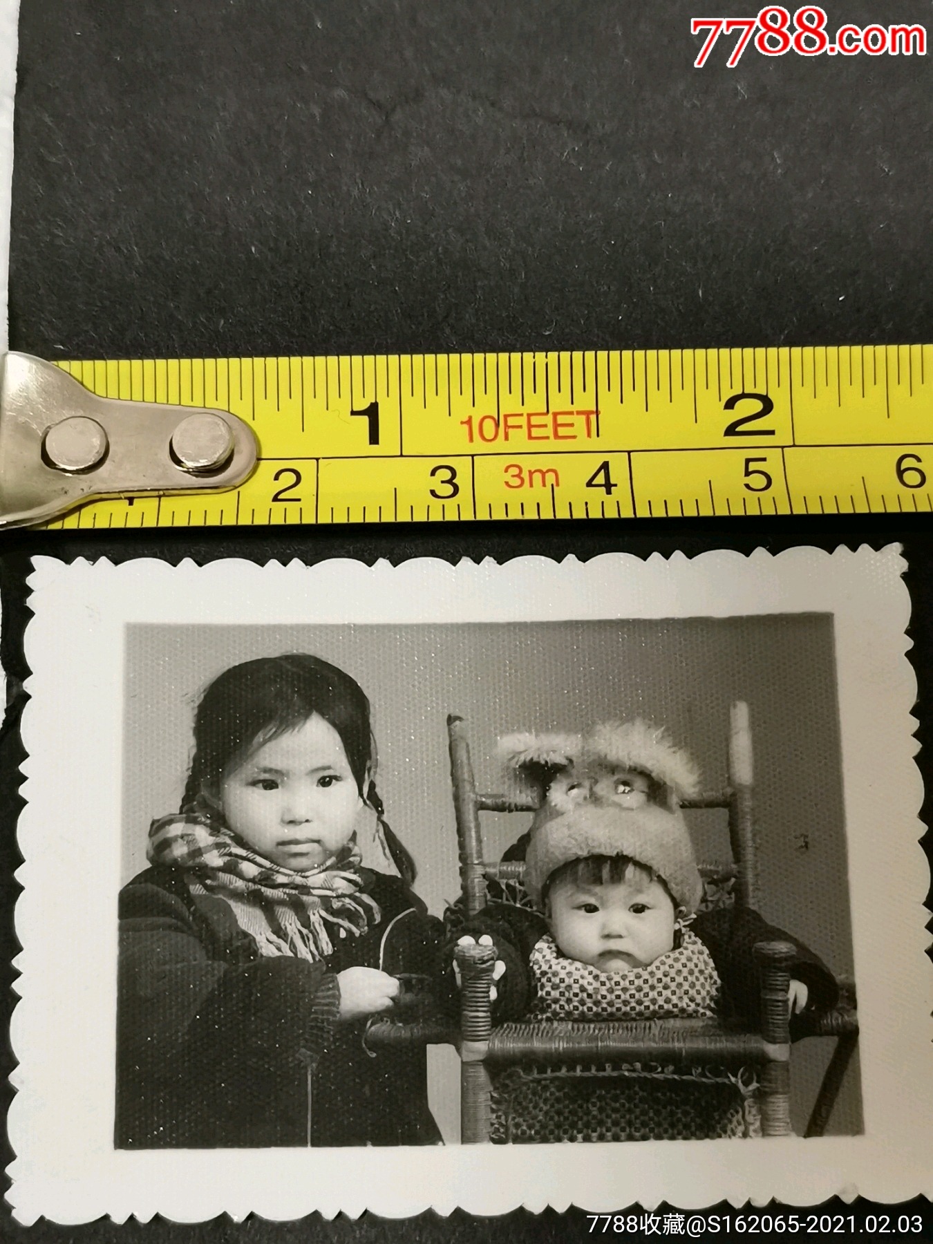 可爱的姐弟俩合影-价格:1元-au25483425-老照片 -加价-7788收藏__收藏