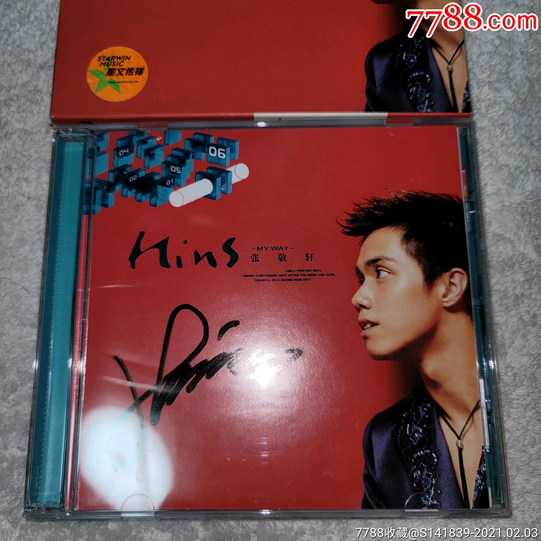 张敬轩myway全新拆封签名内件全新碟面全新