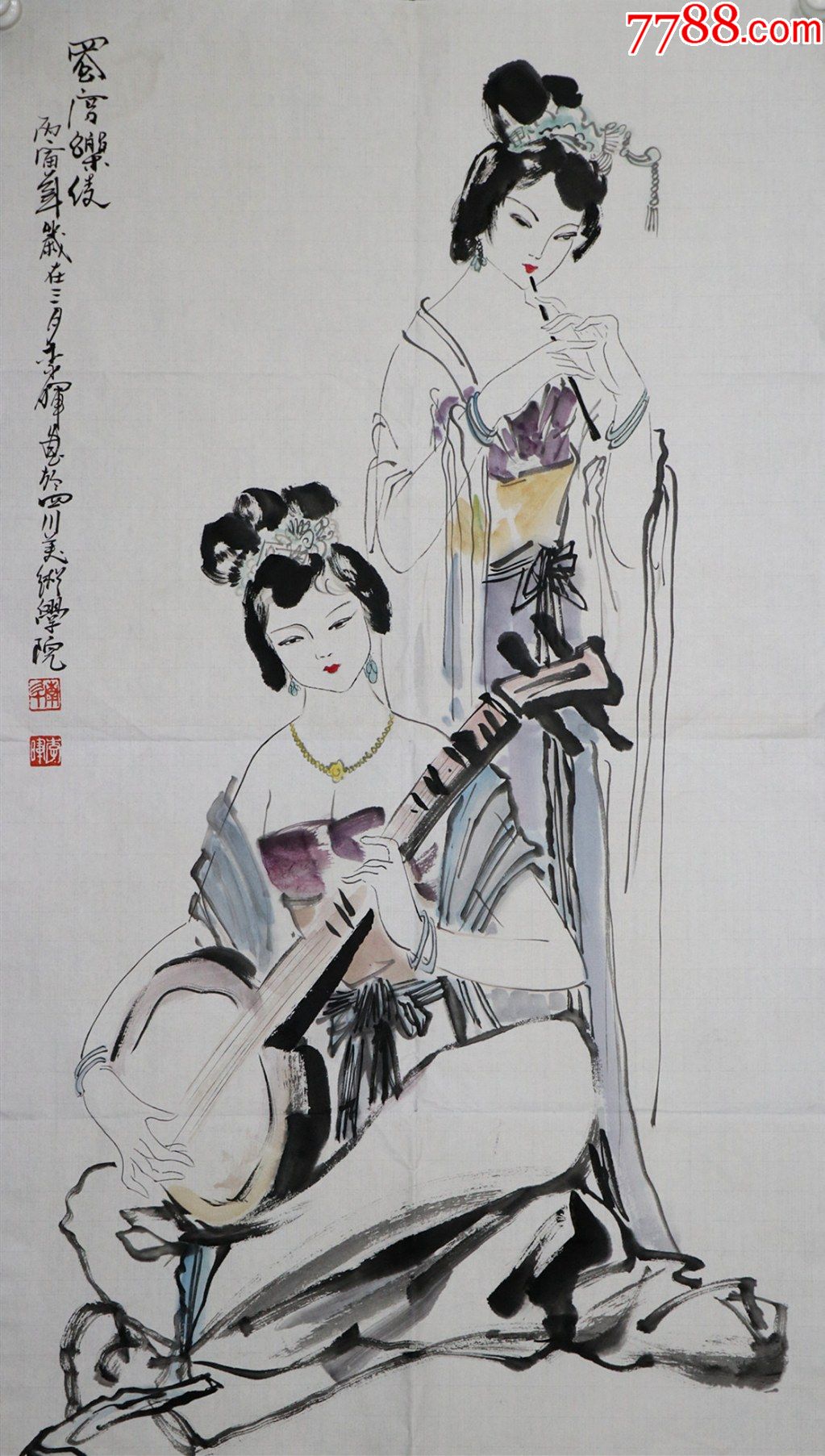 福建省莆田画院院长,国家一级美术师【罗中凡】人物_人物国画原作_第2