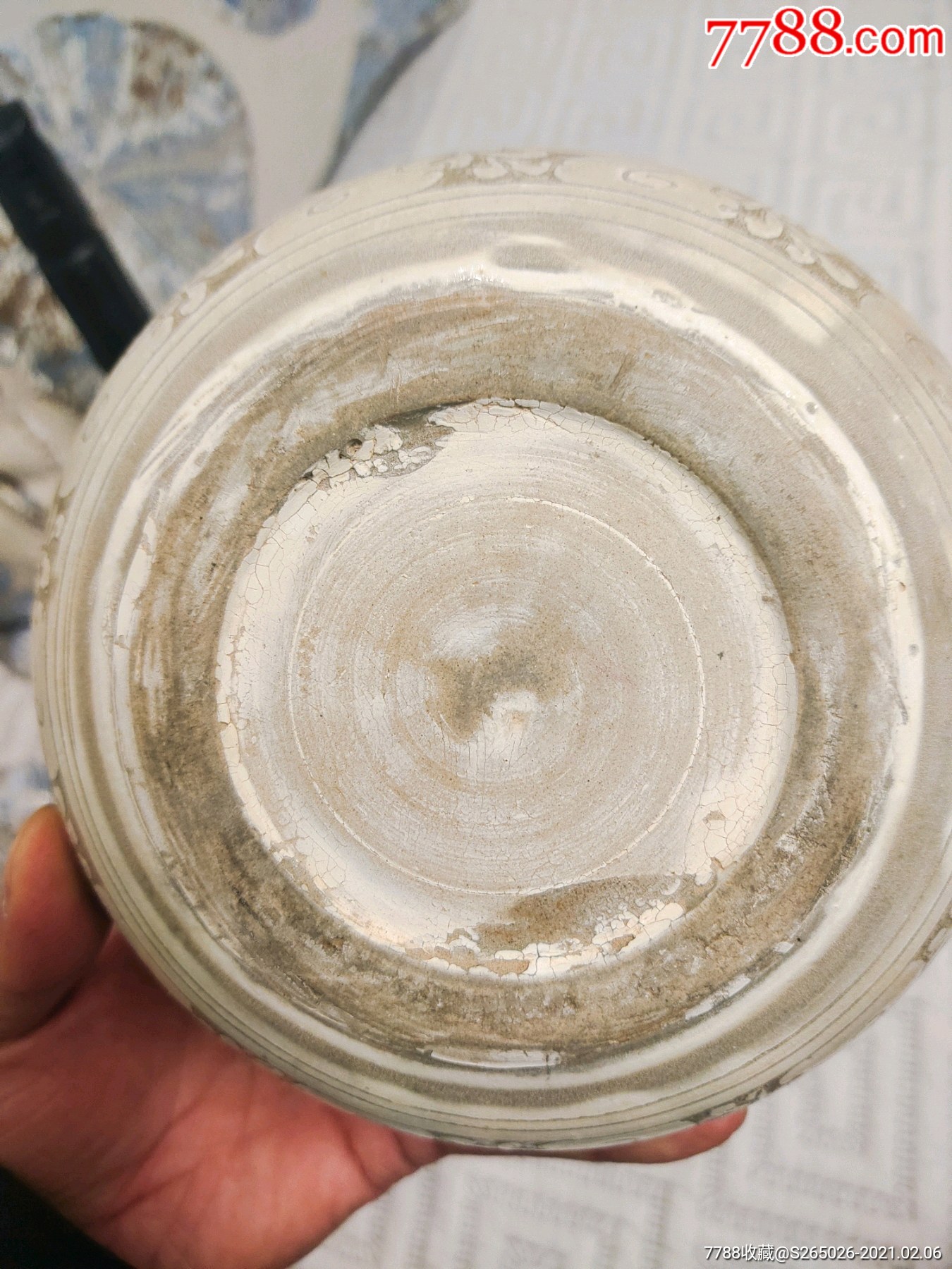 西夏灵武窑剔花钵一件