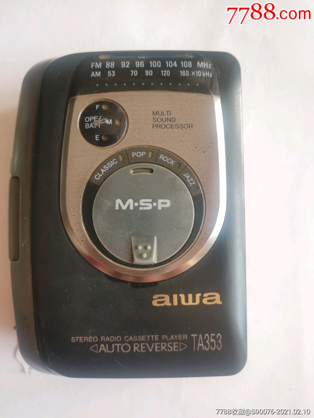 故障机爱华磁带随身听ta-353