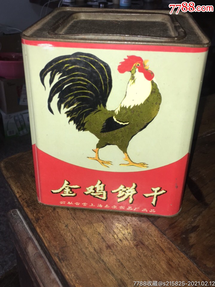 解放初公私合营上海泰康食品厂出品金鸡饼干