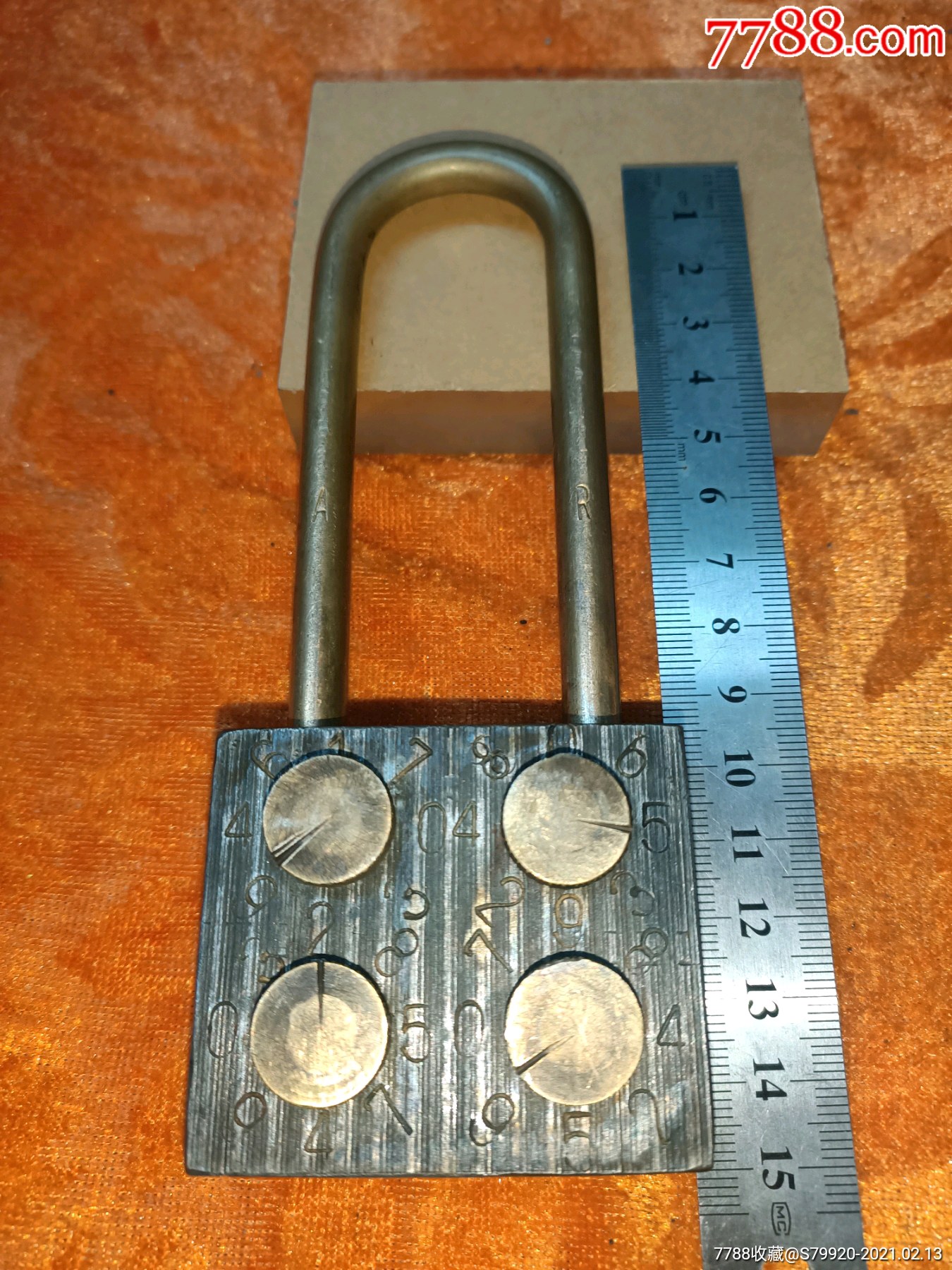 民国数字铜铁加长密码锁