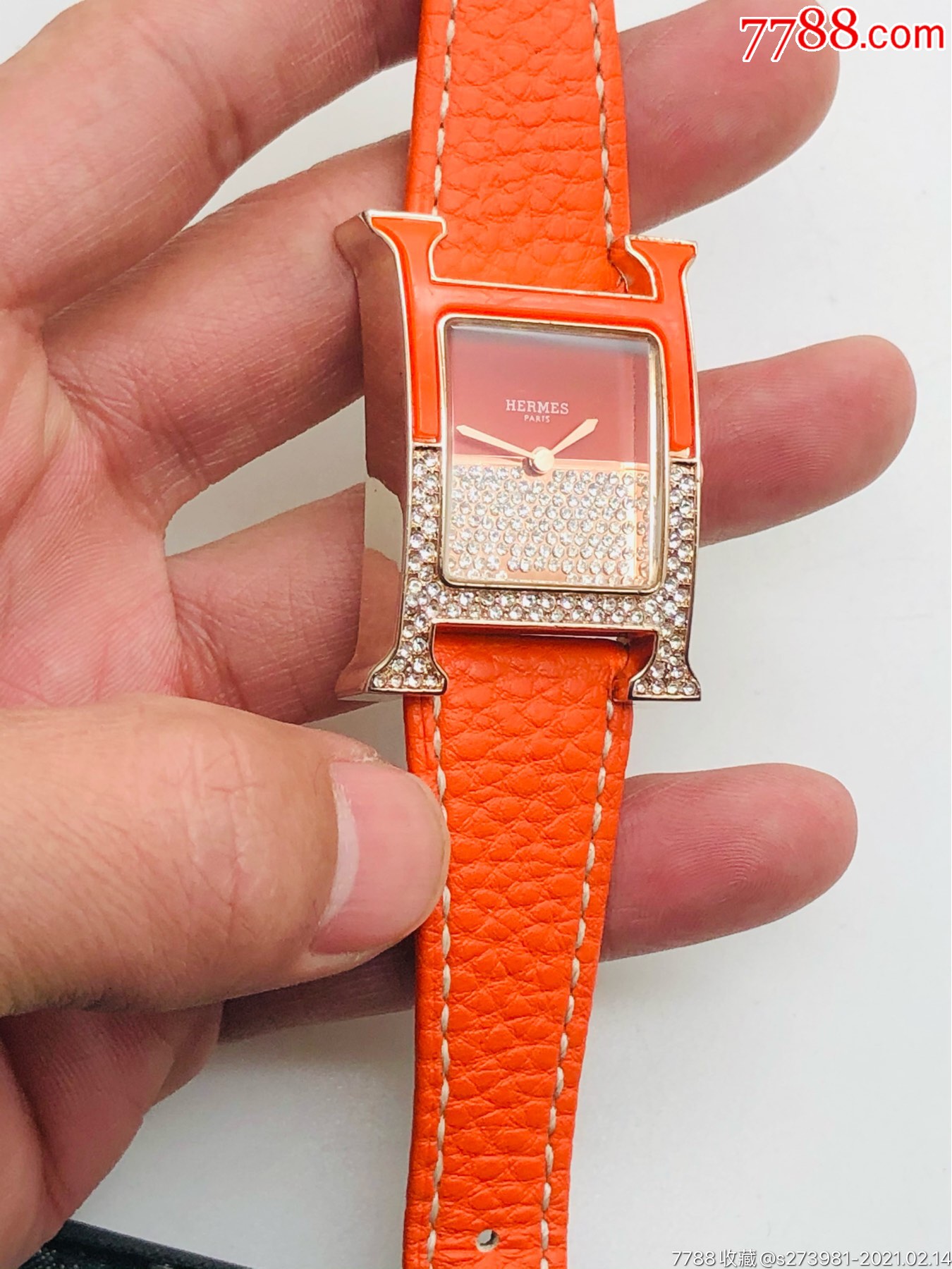 爱马仕石英女表(原装带和扣)