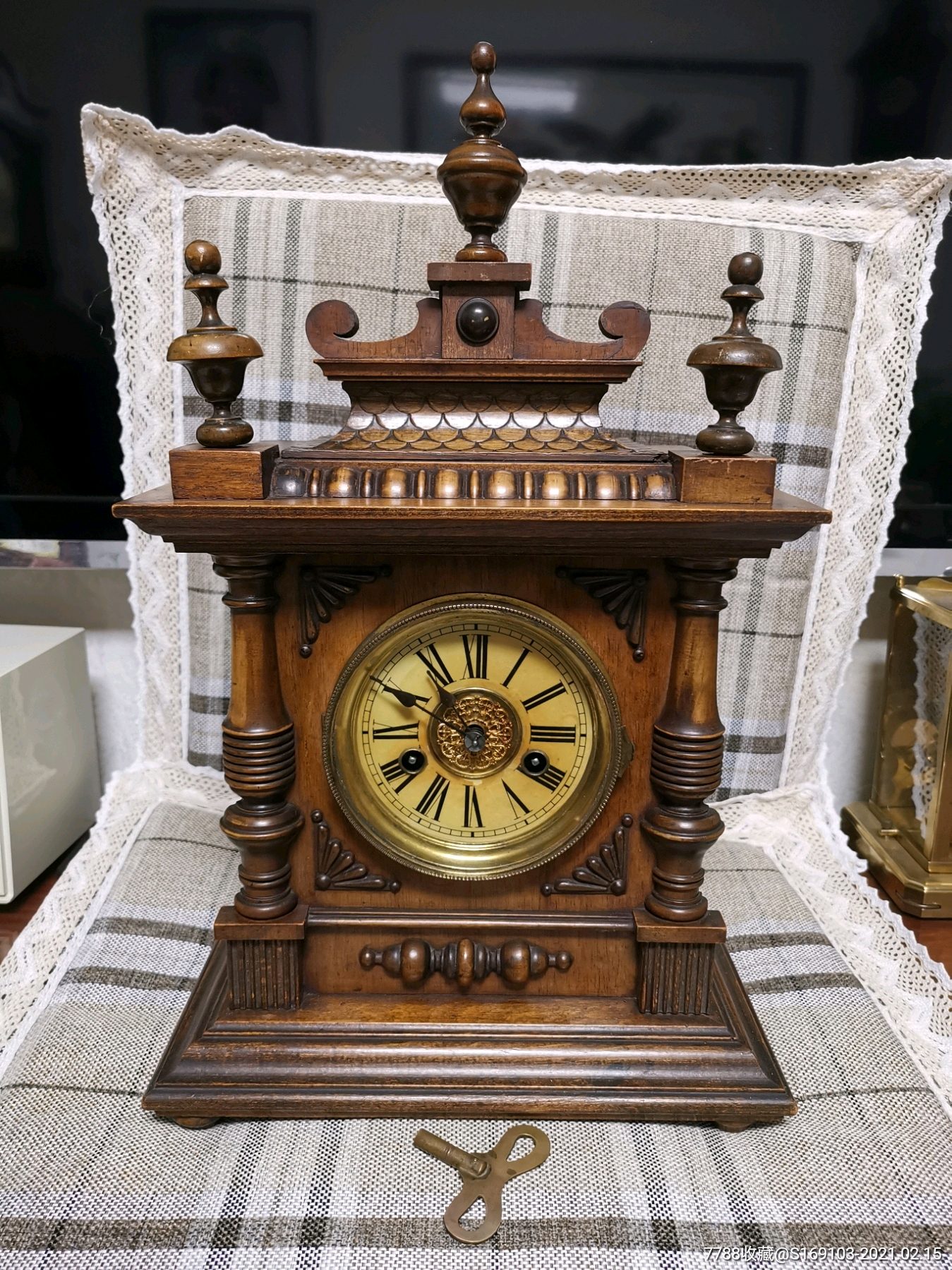 座钟,古董三塔钟,西洋座钟