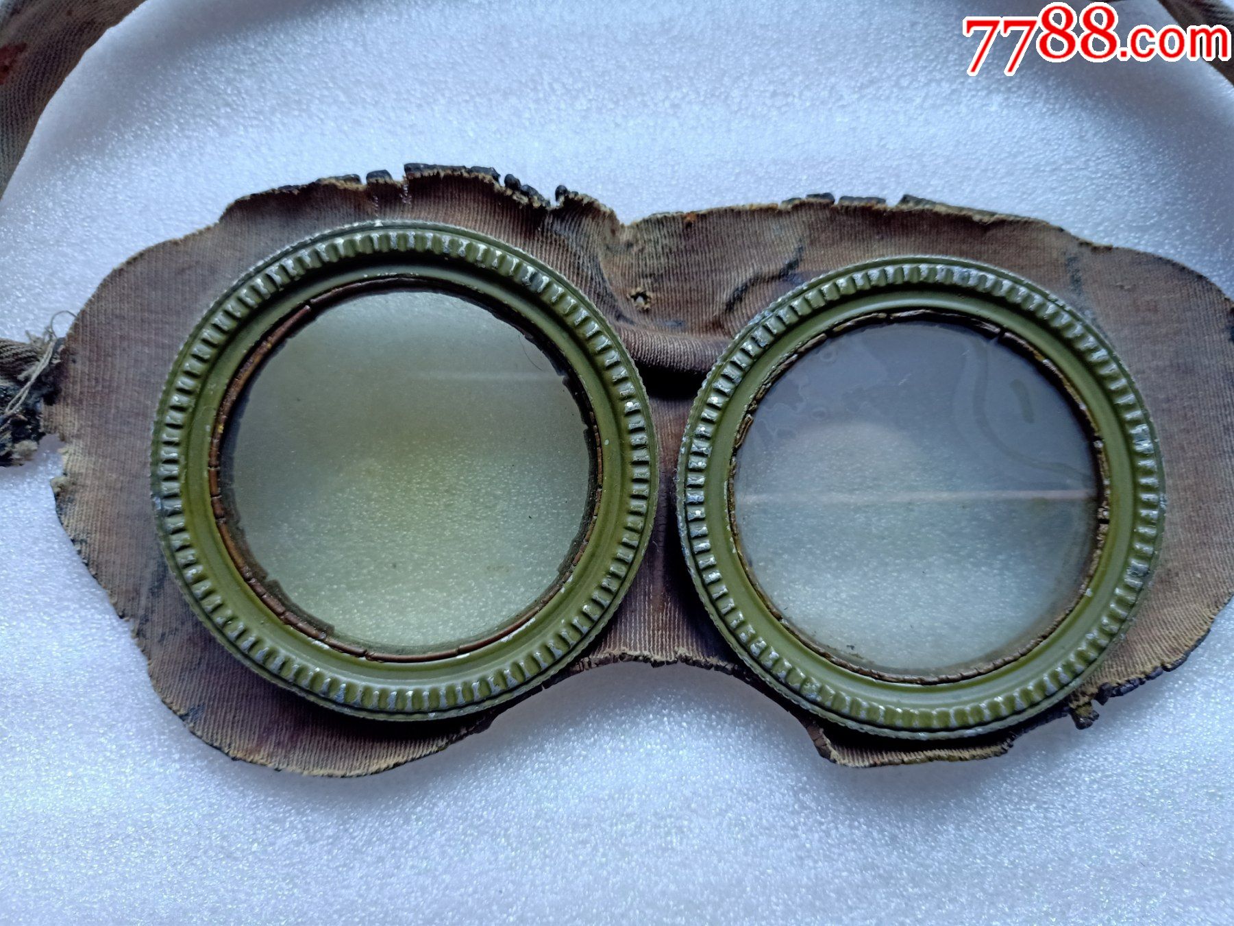 二战时期空军飞行员用的眼镜a400,镜片可以卸下来,胶老货,瑕疵如图