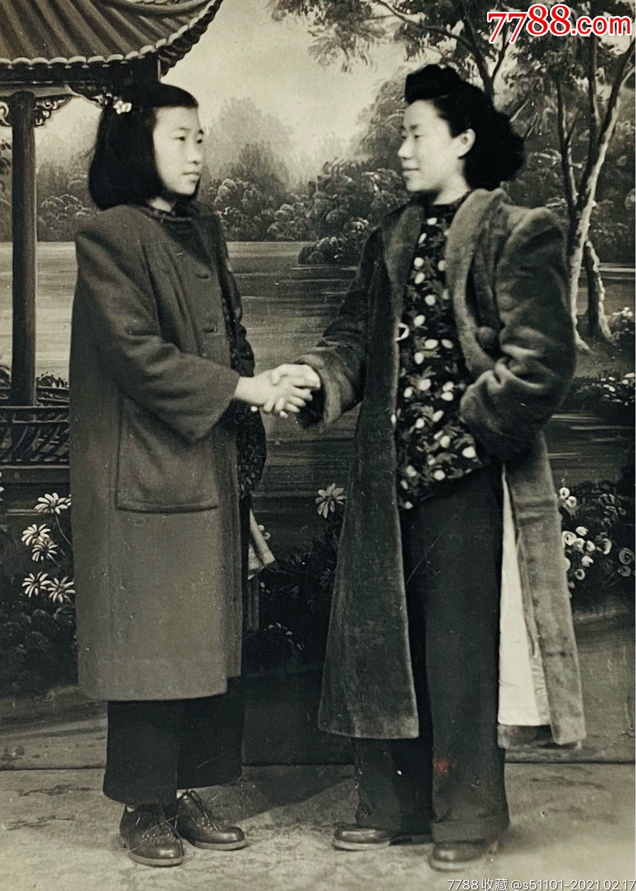 民国时期美女合影照