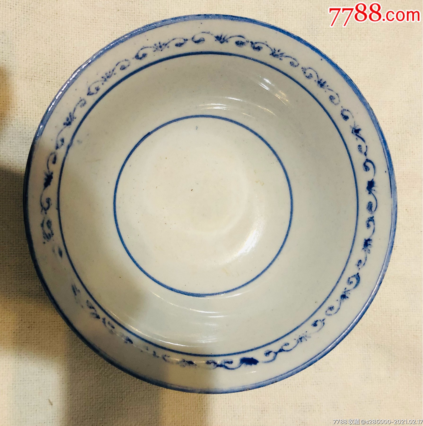 青花寿碗_青花瓷_第2张_7788玉器收藏