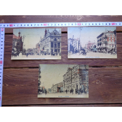 精166日本已故百岁藏书家清末民国同时期旧藏世界各国精美明信片（一组3张）(zc25663390)_7788收藏__收藏热线