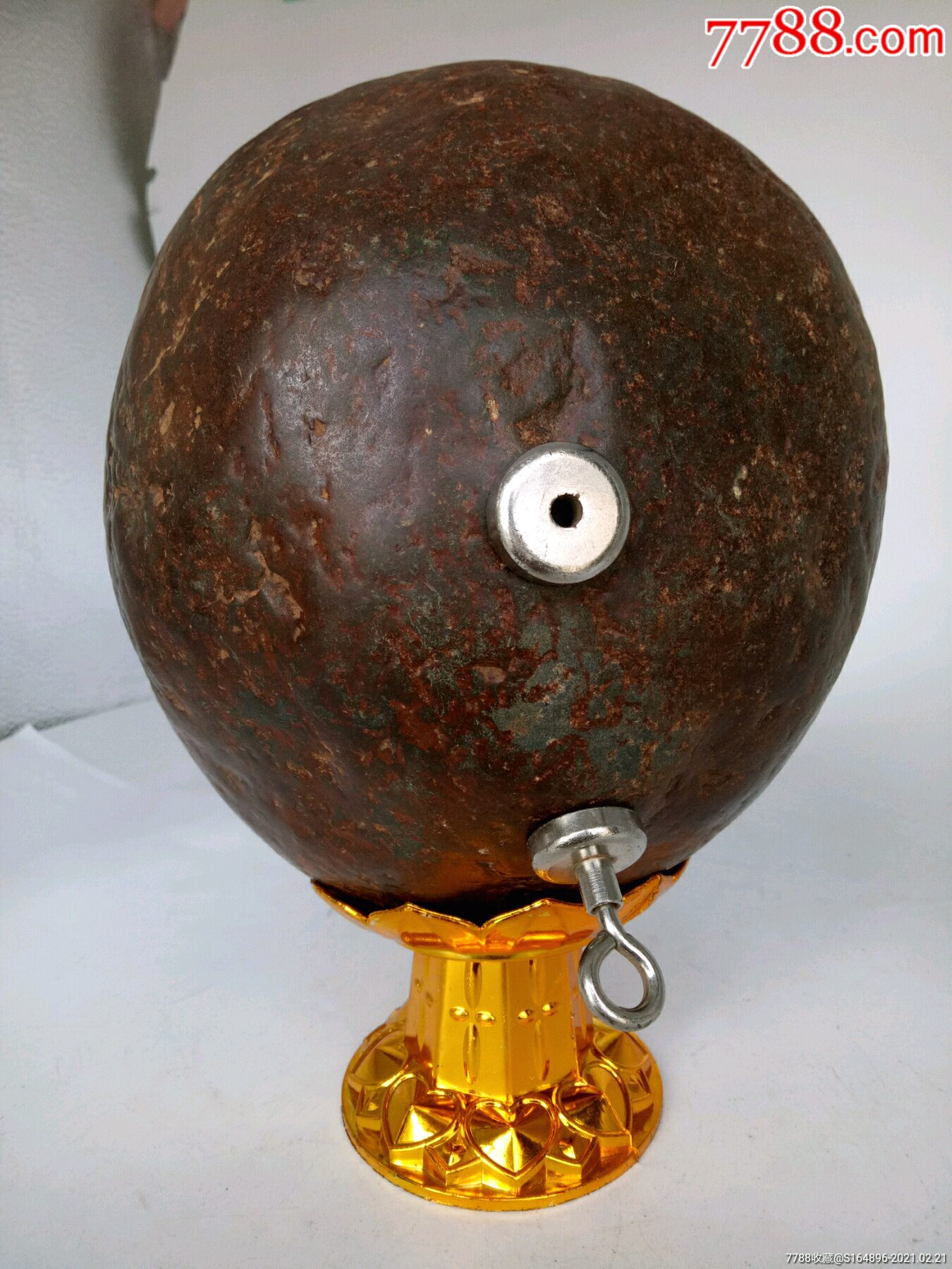 杞人忧天红陨石(龙蛋型)(吸磁)