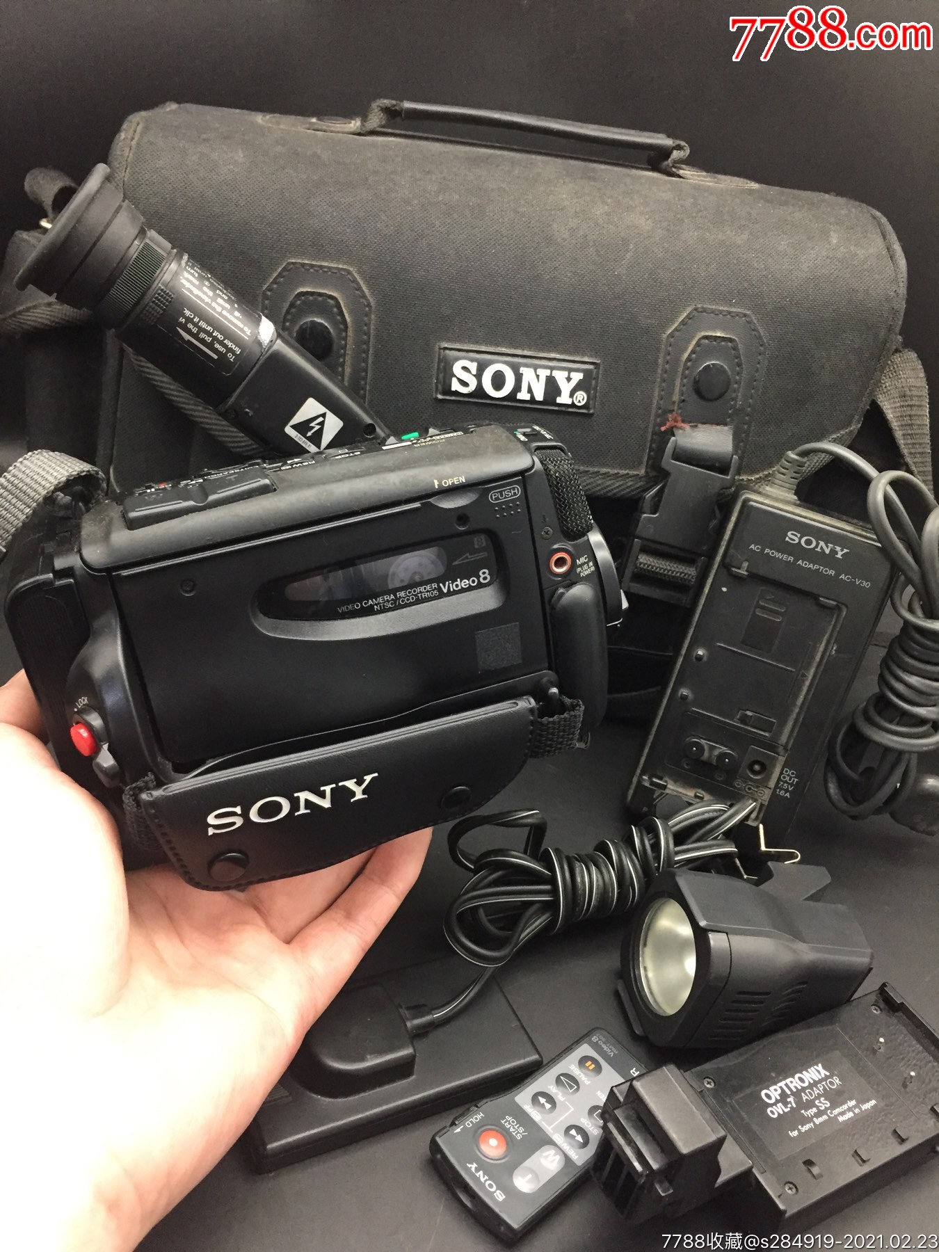 sony索尼handycamvideo8磁带摄像机