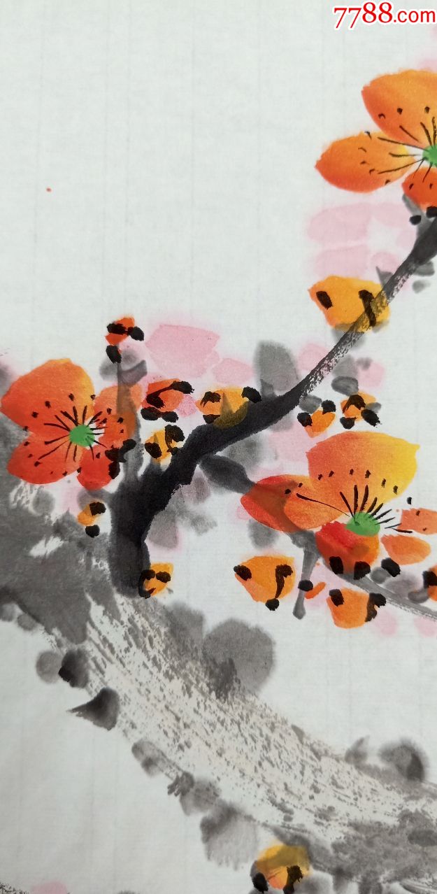 【保真】知名画家邓玉成精美花鸟小品:春意盎然