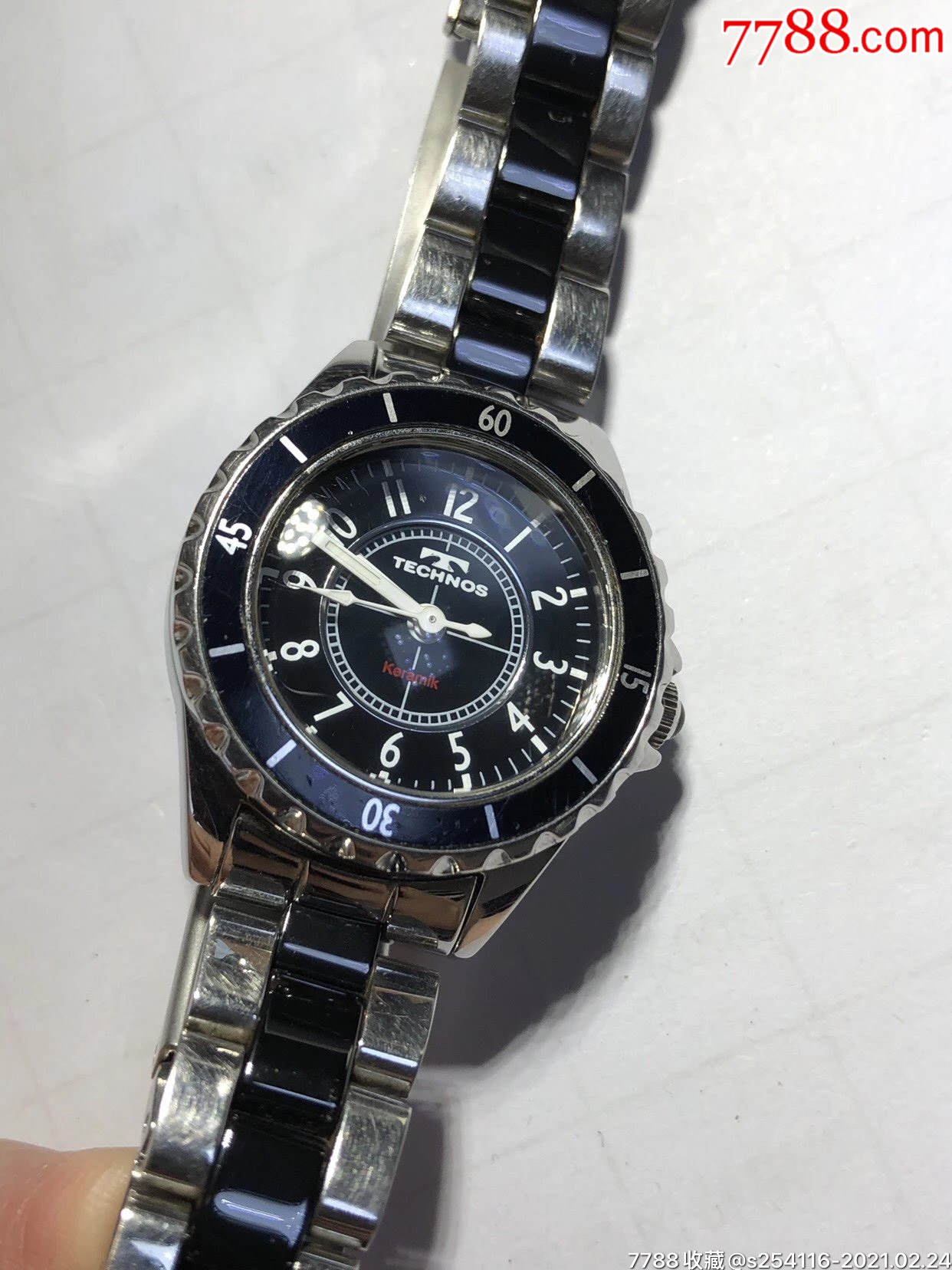 瑞士名表technos天克诺表盘直径29.5mm厚10mm保真正品keramik