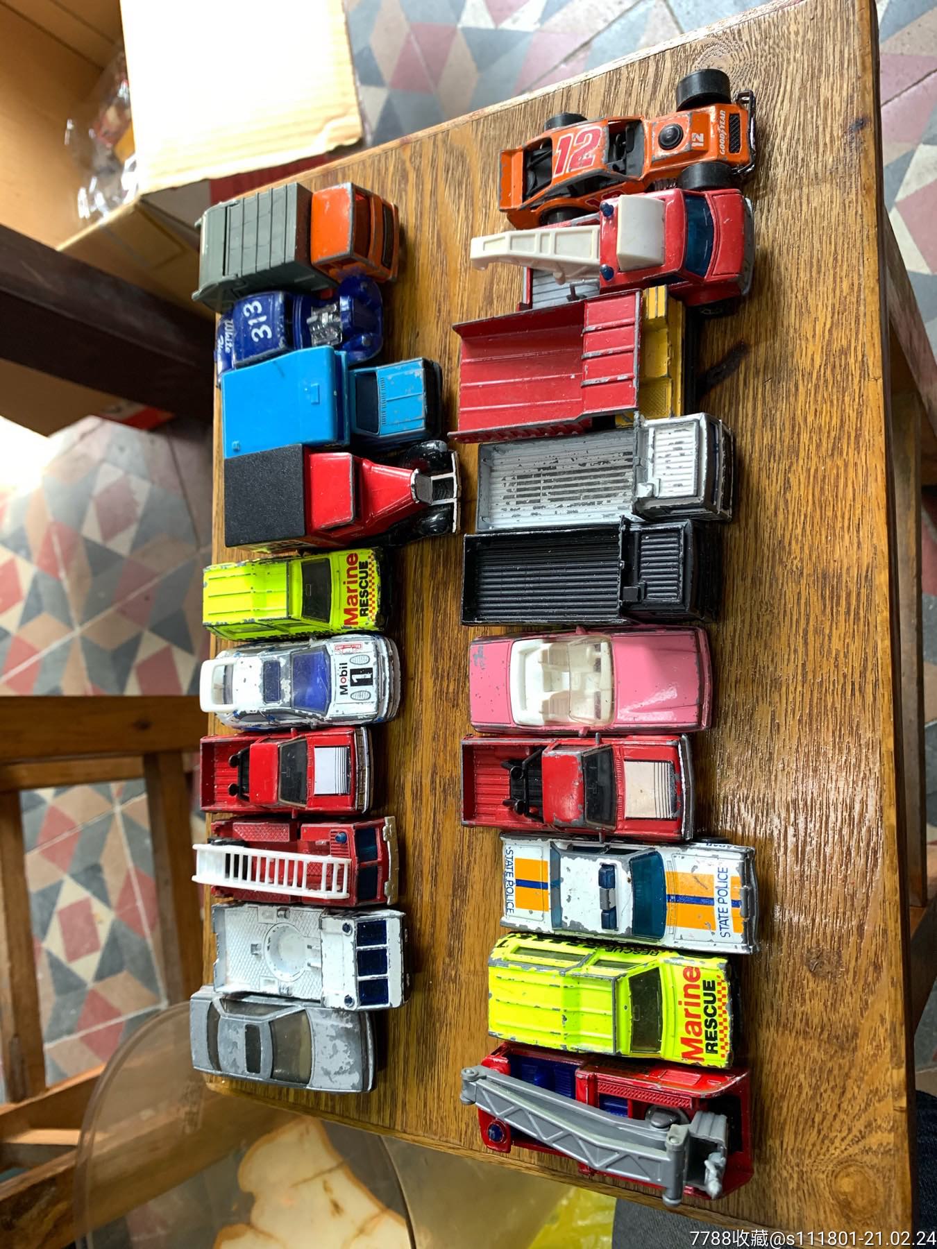 早期火柴盒小汽车一组20个-5-轿车/赛车模型-7788棋牌玩具