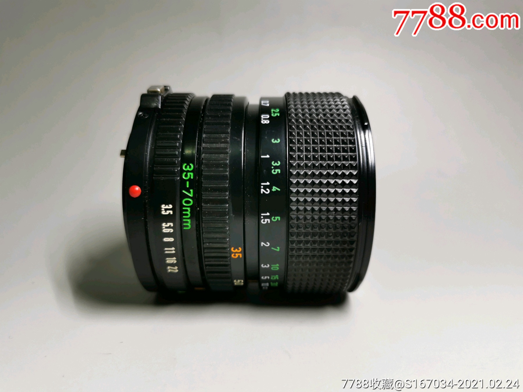 CANON佳能FD口的35-70变焦镜头，带微距，镜头色彩浓郁。镜头外观战斗，__【7788收藏__收藏热线】